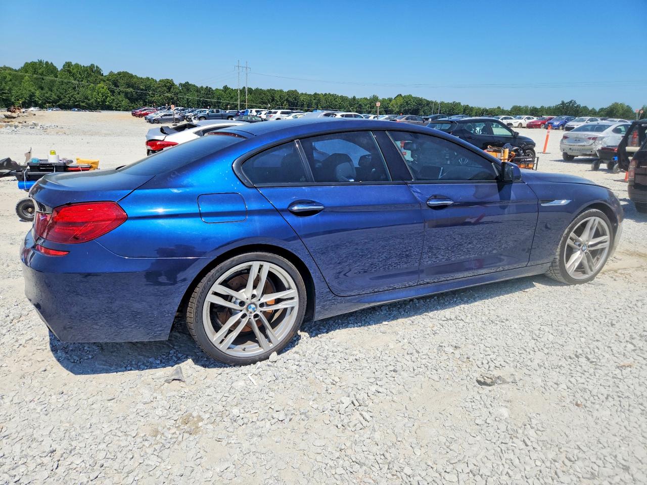2015 Bmw 650 I Gran Coupe Blue vin: WBA6B2C59FD130011