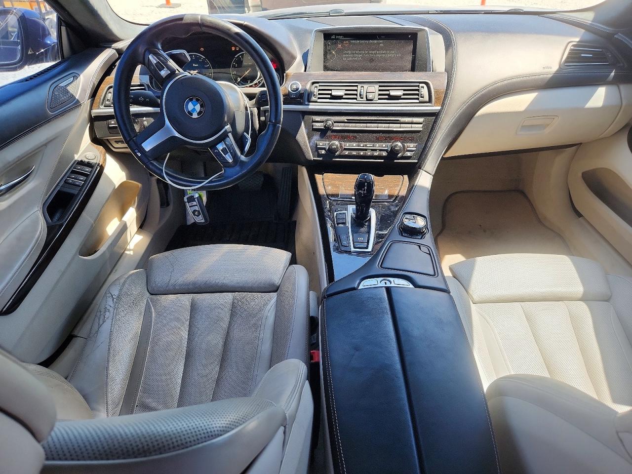 2015 Bmw 650 I Gran Coupe Blue vin: WBA6B2C59FD130011