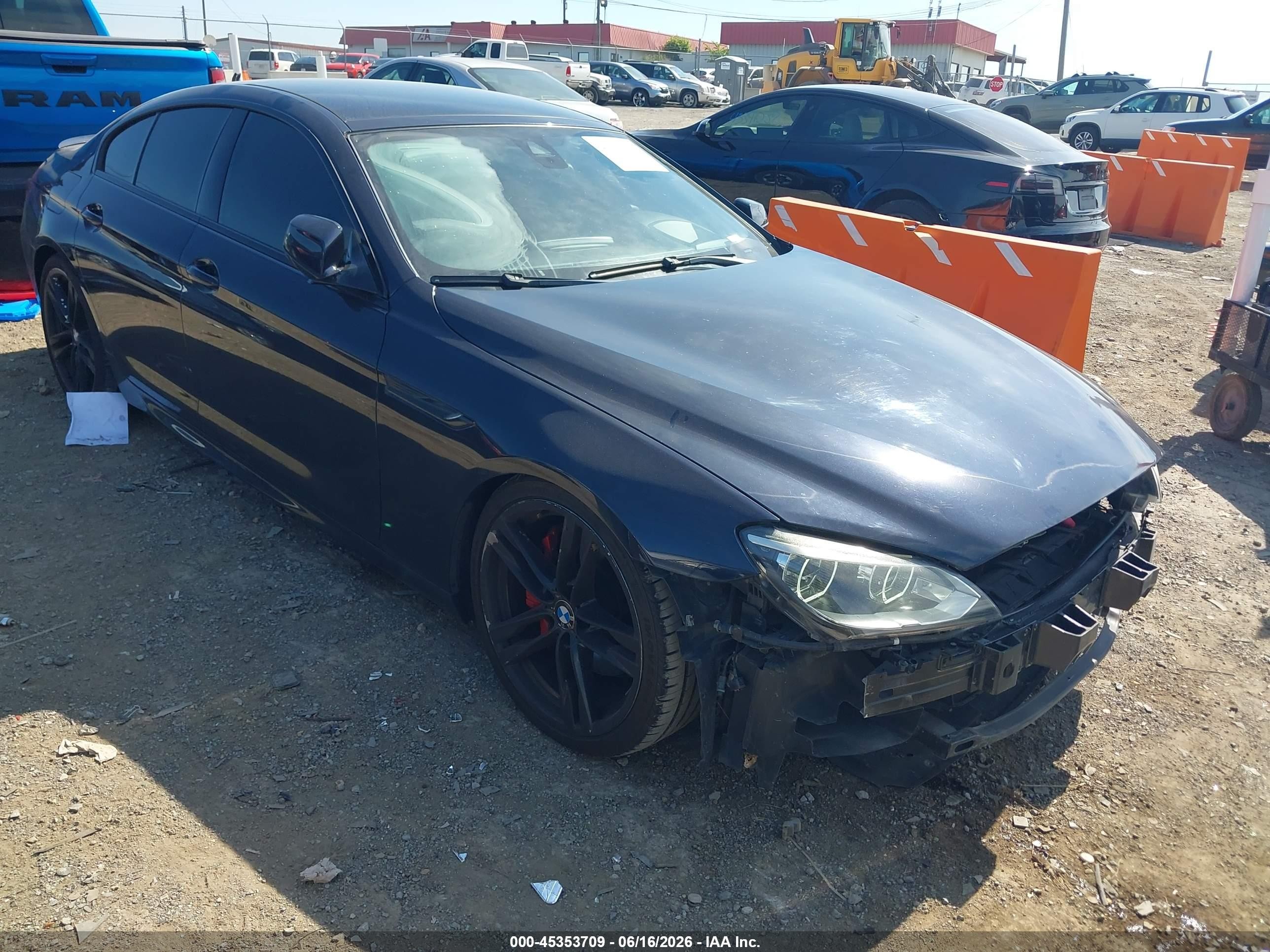 2015 Bmw 650i Gran Coupe   Blue vin: WBA6B2C59FD799198