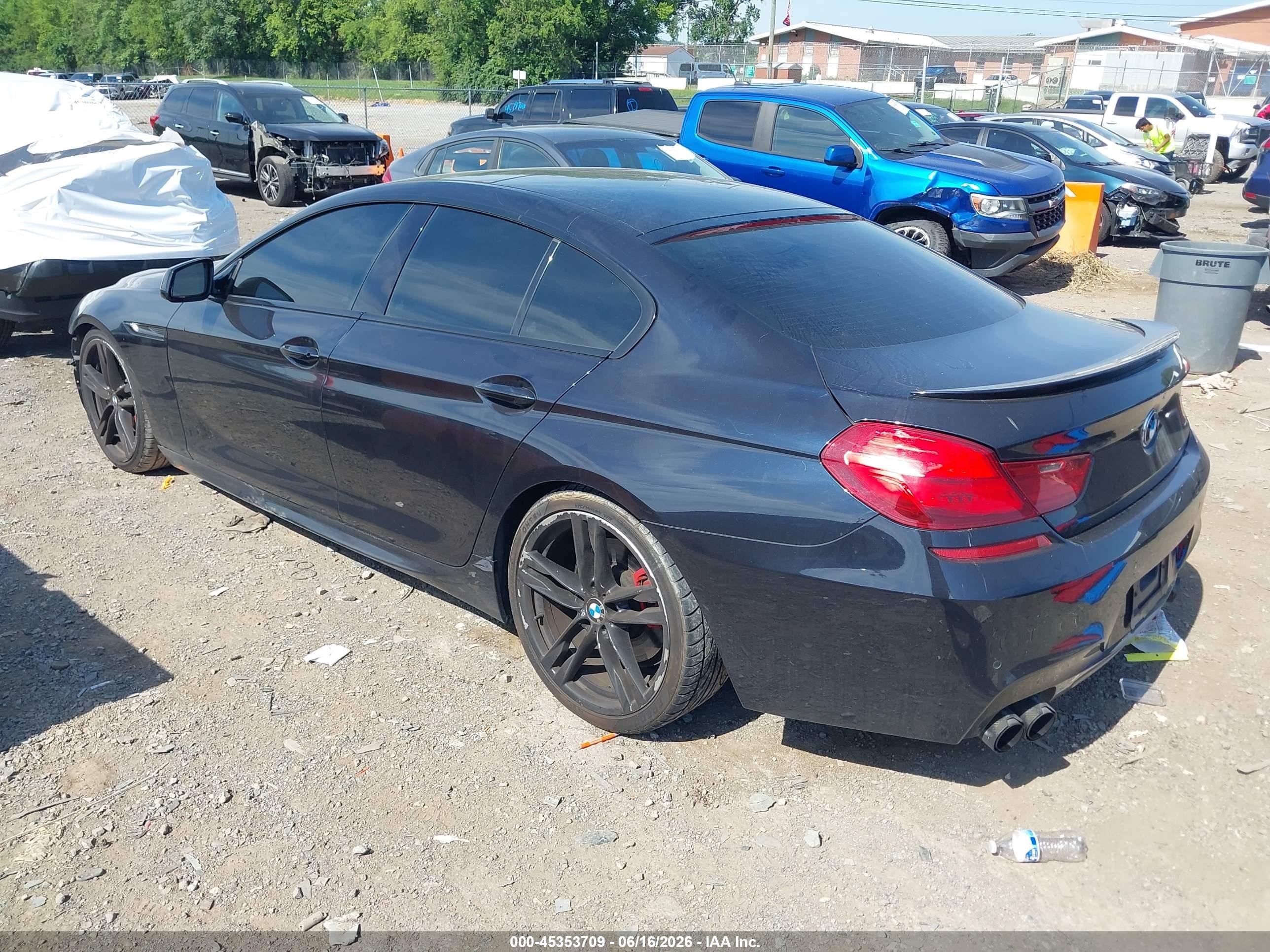 2015 Bmw 650i Gran Coupe   Blue vin: WBA6B2C59FD799198