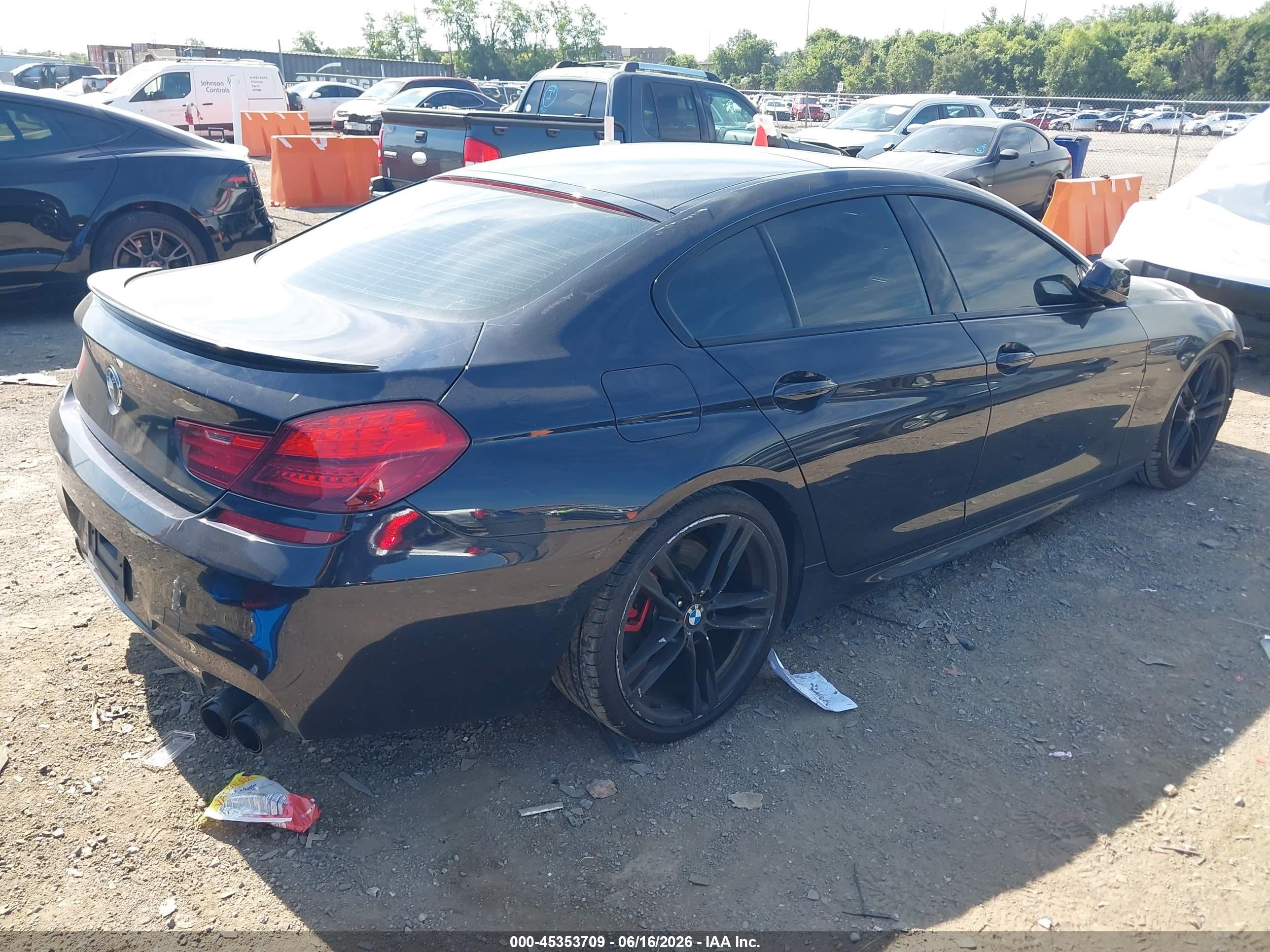 2015 Bmw 650i Gran Coupe   Blue vin: WBA6B2C59FD799198