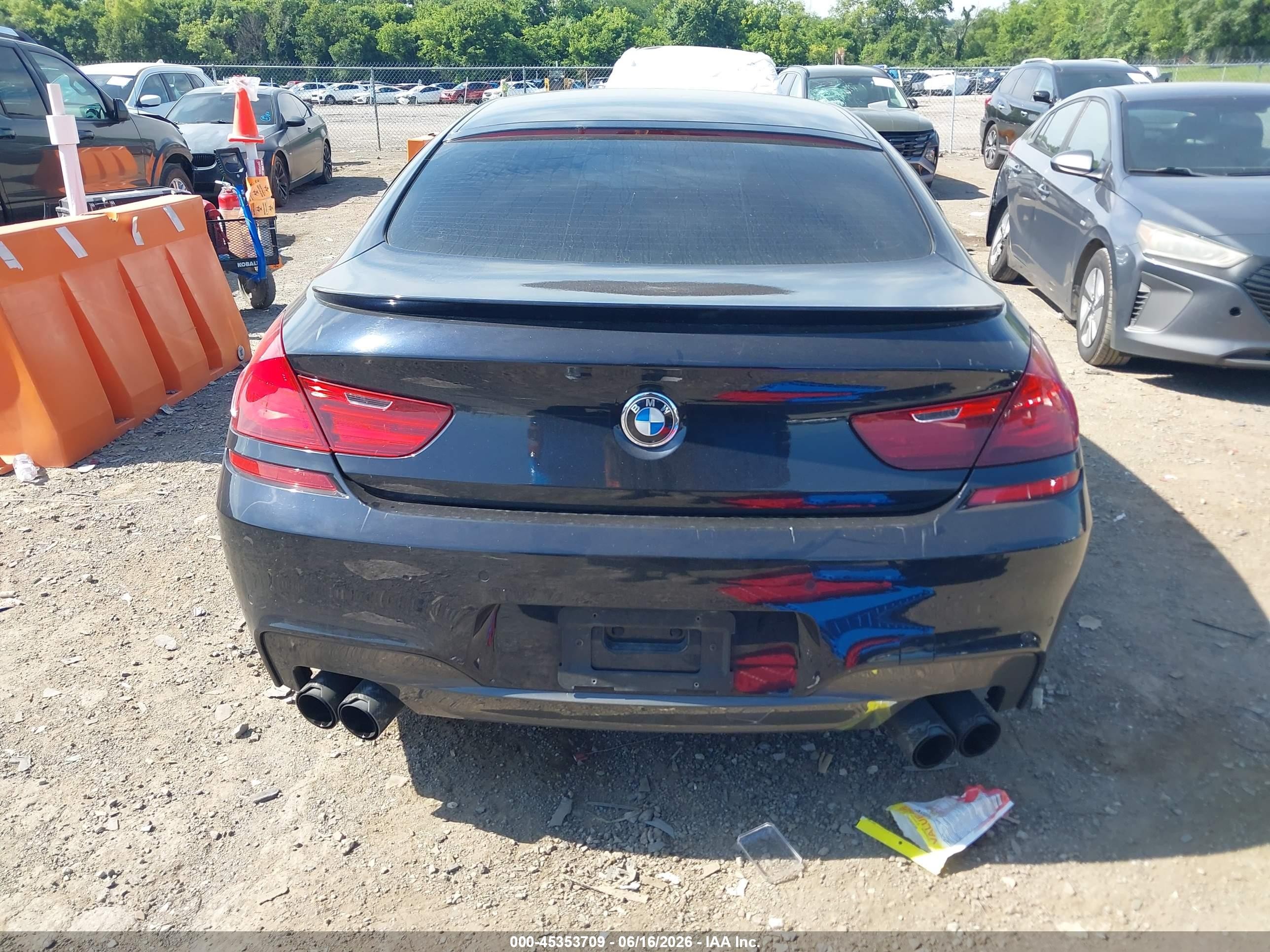 2015 Bmw 650i Gran Coupe   Blue vin: WBA6B2C59FD799198