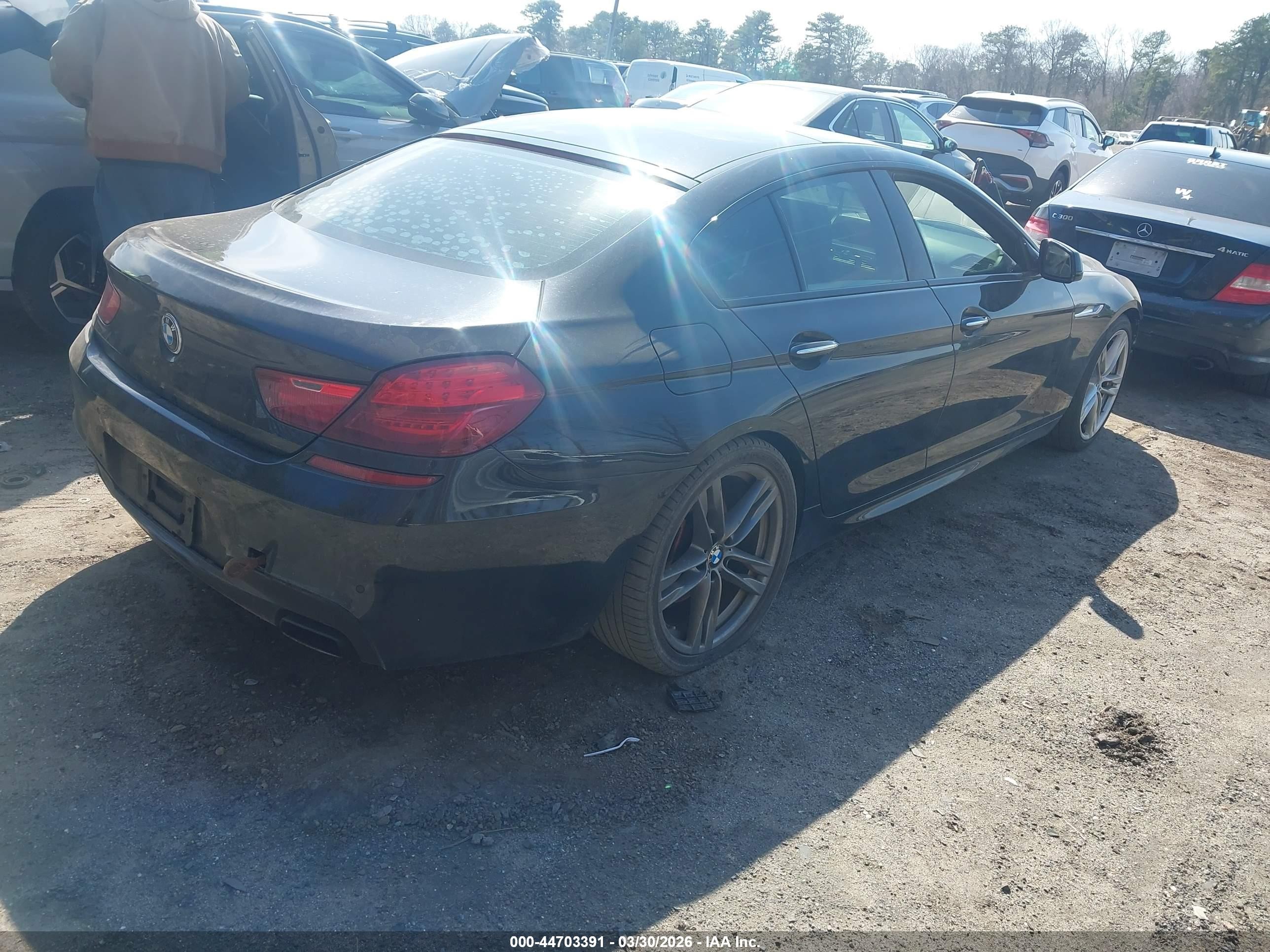 2015 Bmw 650i Gran Coupe   Black vin: WBA6B2C59FGB99332