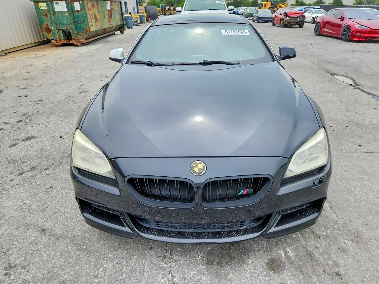 2013 Bmw 650 I Black vin: WBA6B2C5XDD128622