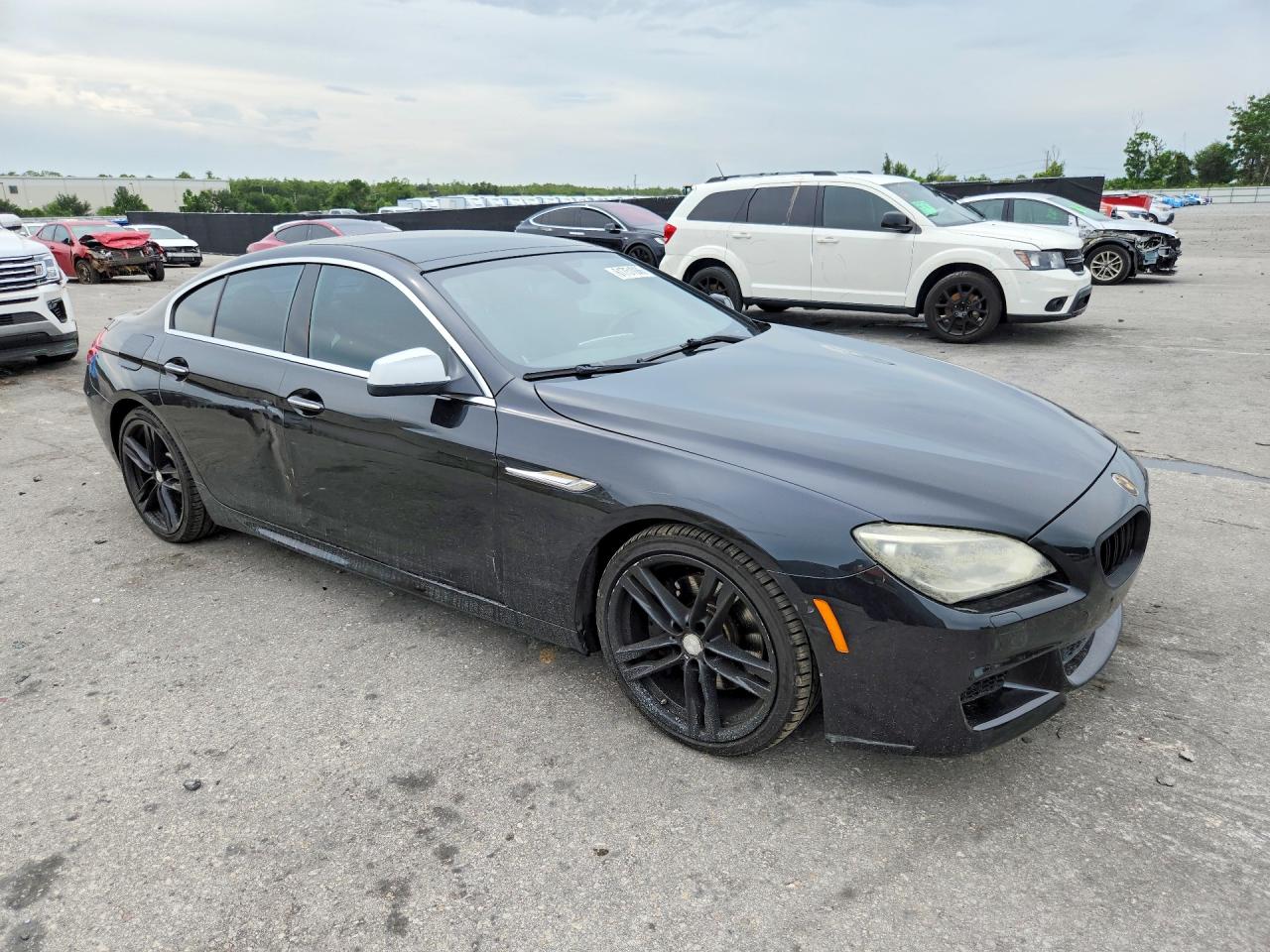 2013 Bmw 650 I Black vin: WBA6B2C5XDD128622