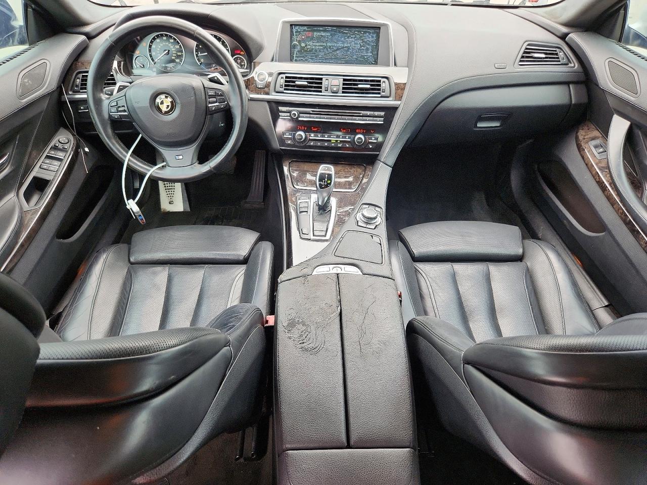 2013 Bmw 650 I Black vin: WBA6B2C5XDD128622
