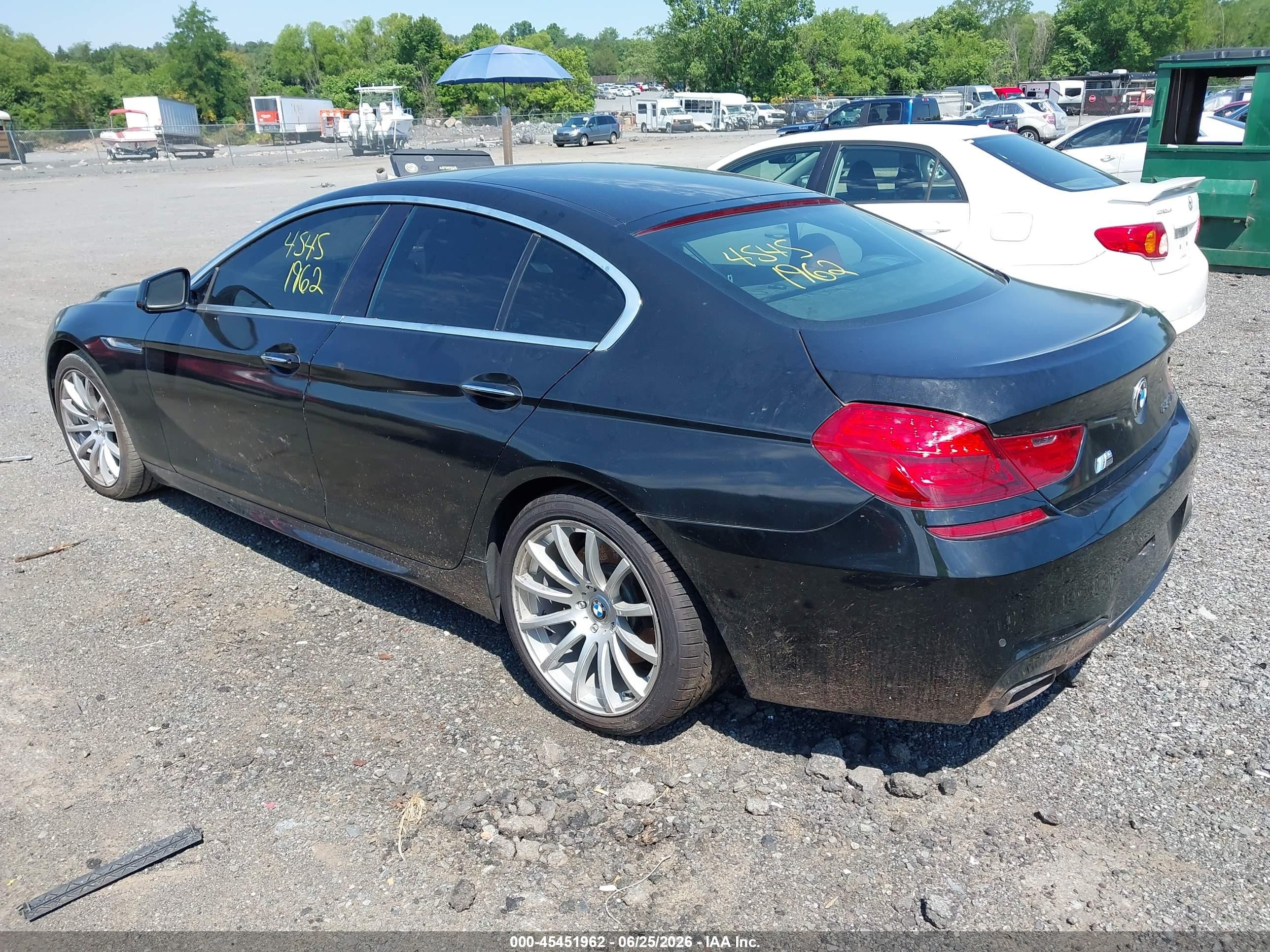 2013 Bmw 650i Gran Coupe   Black vin: WBA6B2C5XDDG66854