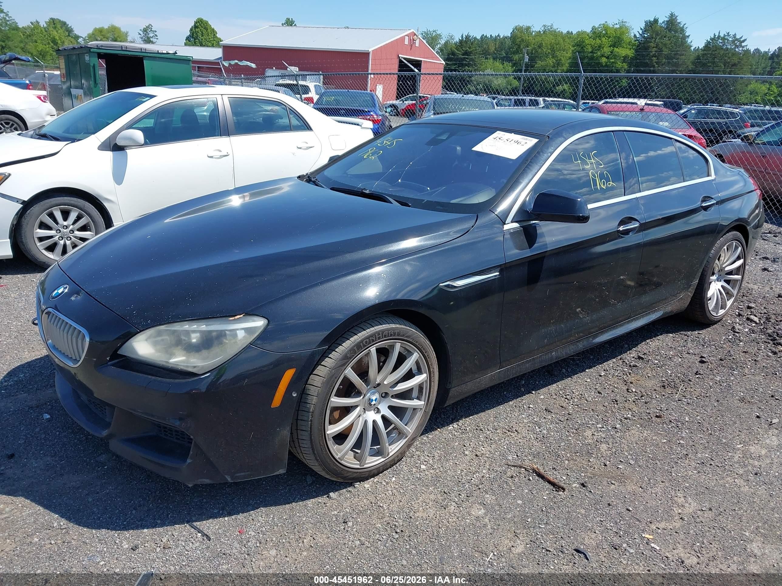 2013 Bmw 650i Gran Coupe   Black vin: WBA6B2C5XDDG66854