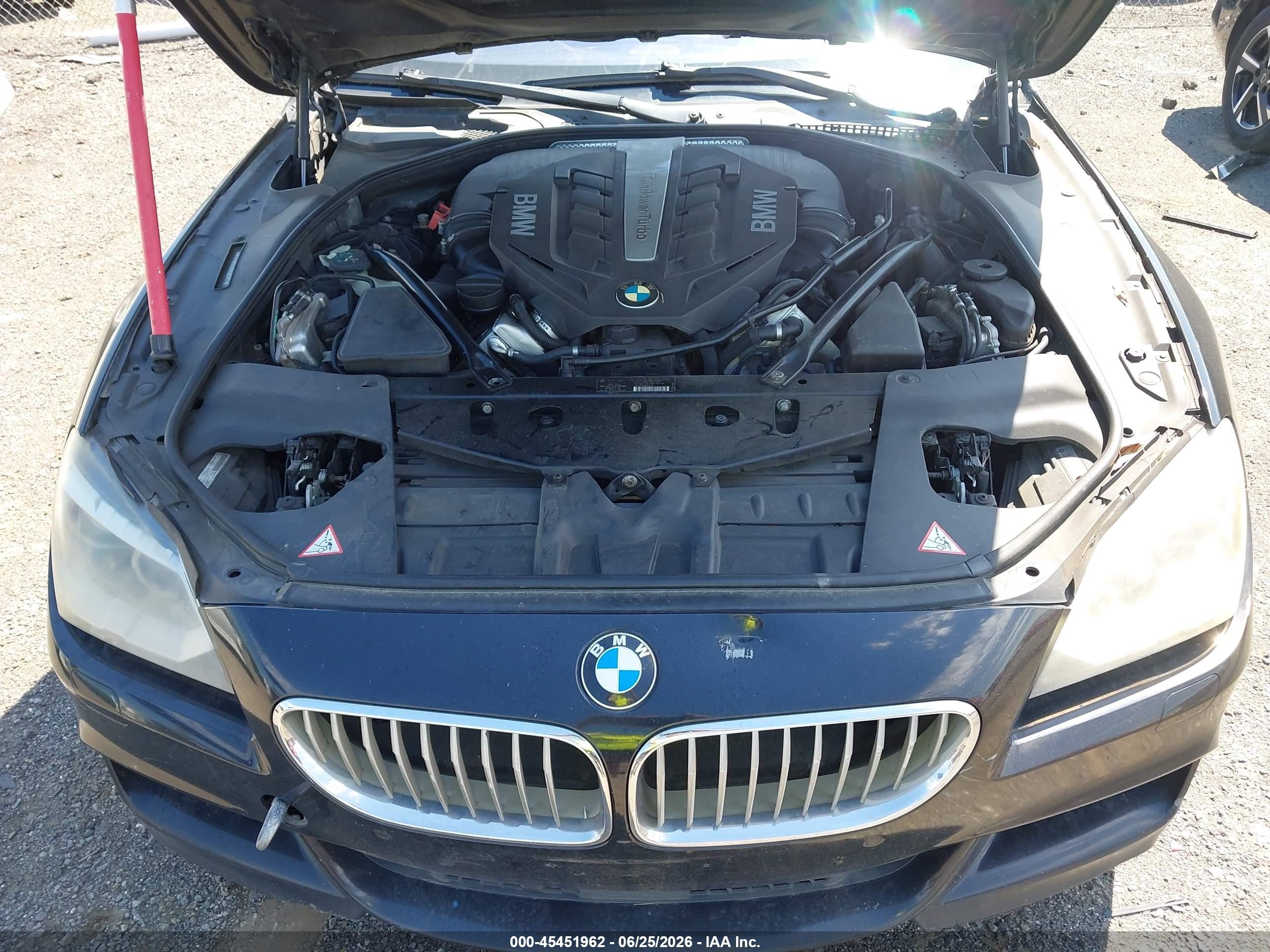 2013 Bmw 650i Gran Coupe   Black vin: WBA6B2C5XDDG66854