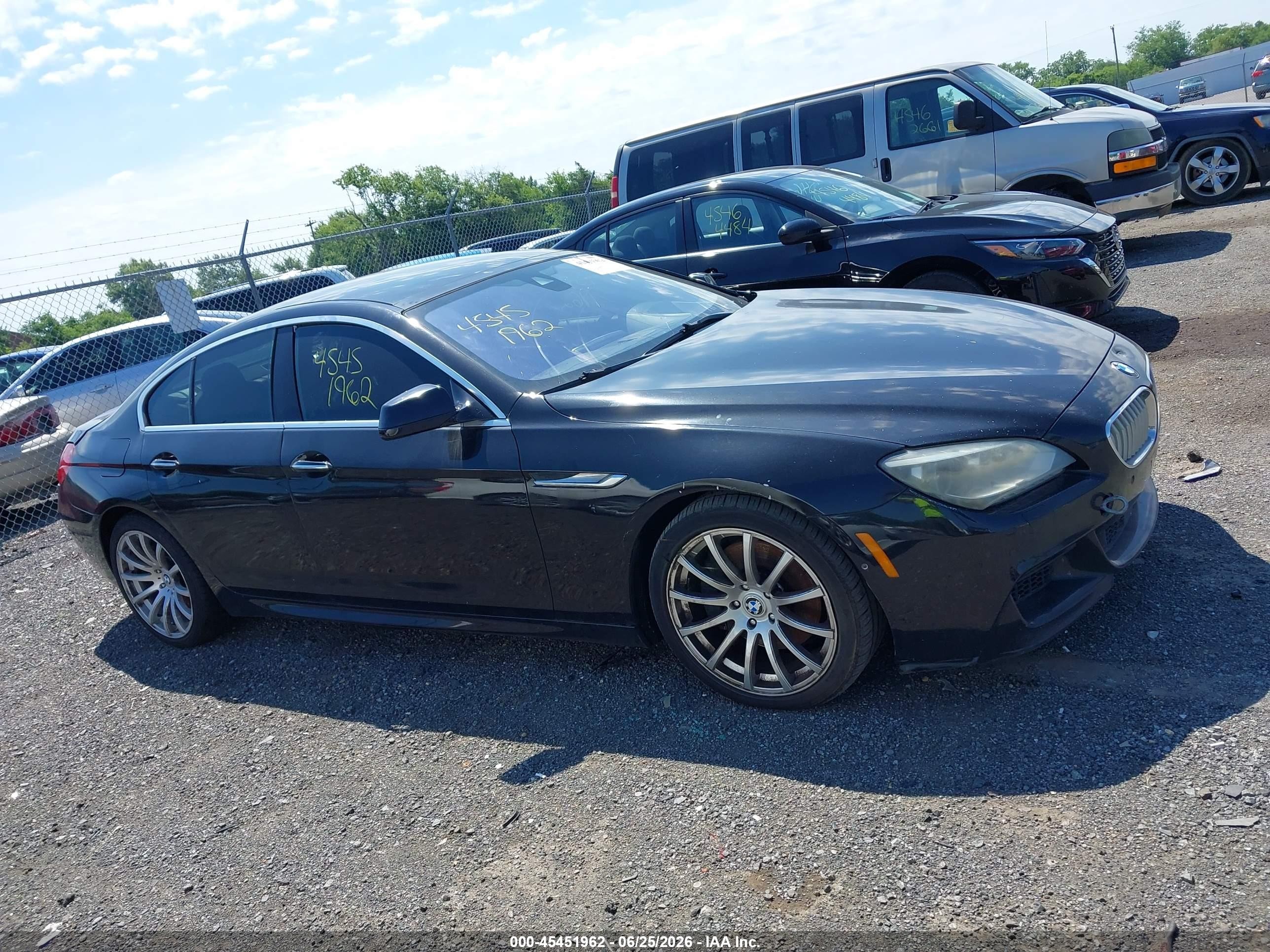 2013 Bmw 650i Gran Coupe   Black vin: WBA6B2C5XDDG66854