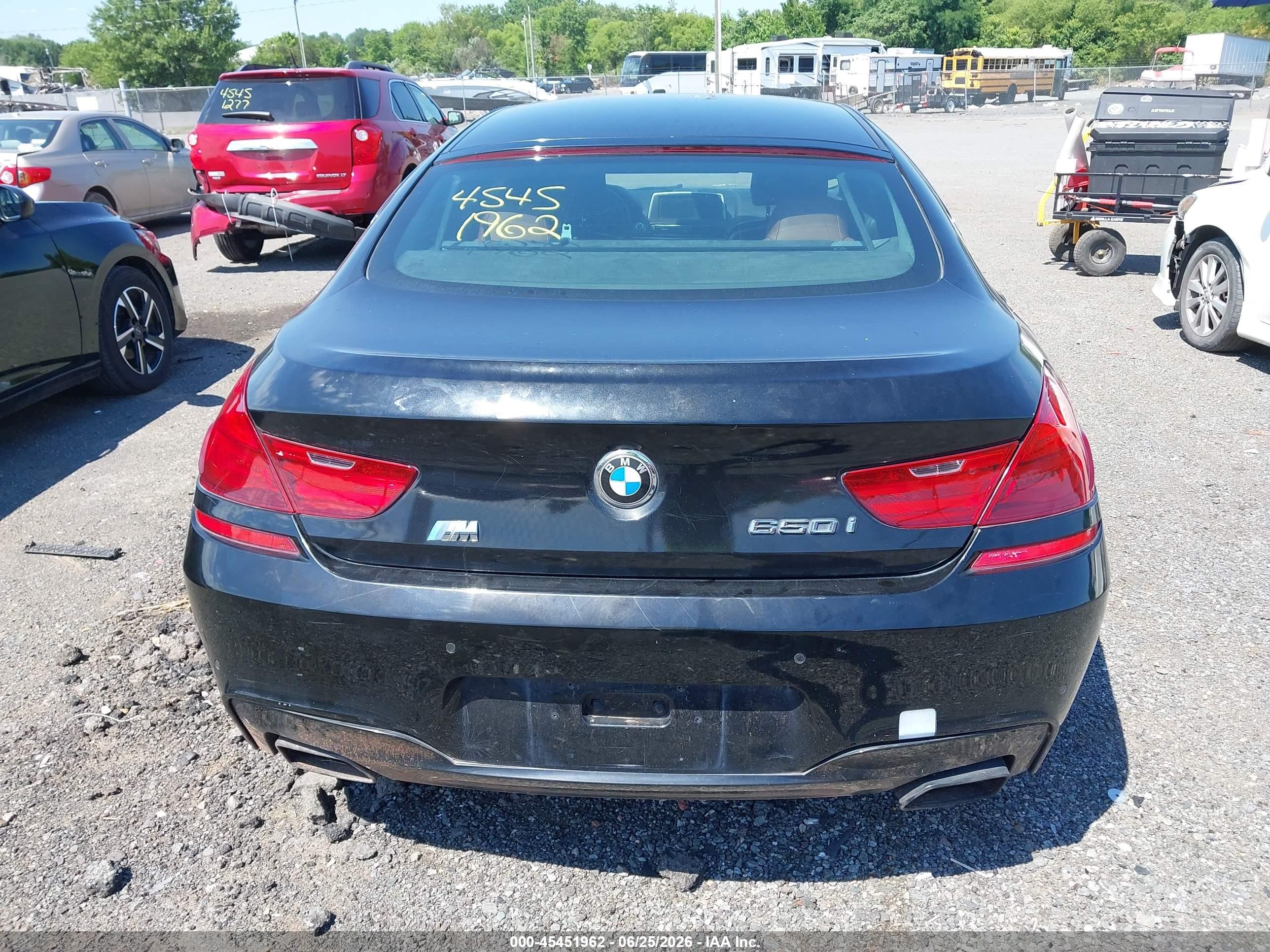 2013 Bmw 650i Gran Coupe   Black vin: WBA6B2C5XDDG66854