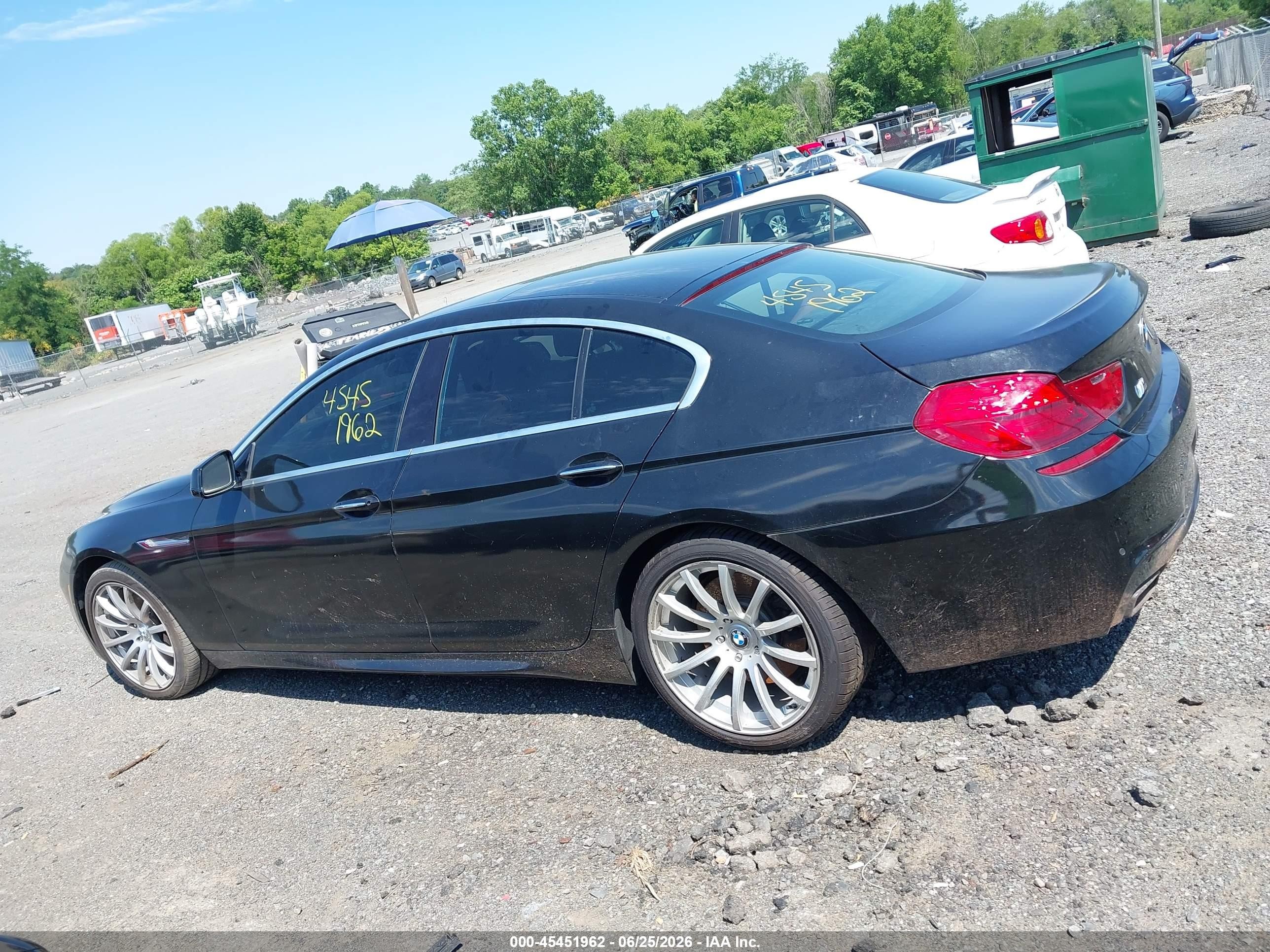 2013 Bmw 650i Gran Coupe   Black vin: WBA6B2C5XDDG66854