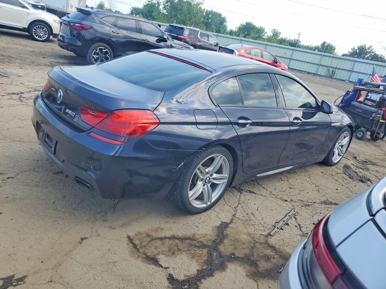 2014 Bmw 650 I Gran Coupe Черный vin: WBA6B2C5XED128816
