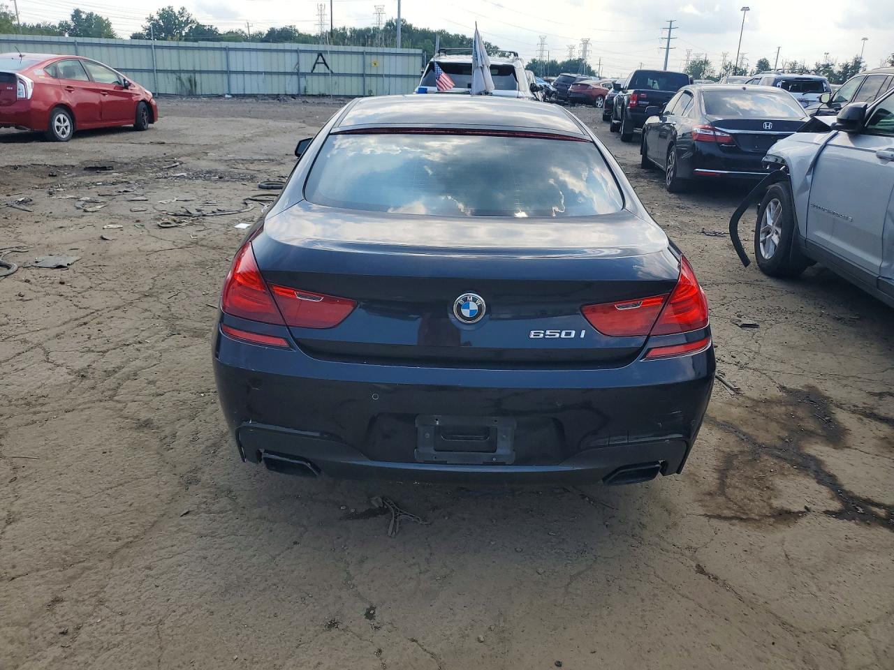 2014 Bmw 650 I Gran Coupe Черный vin: WBA6B2C5XED128816