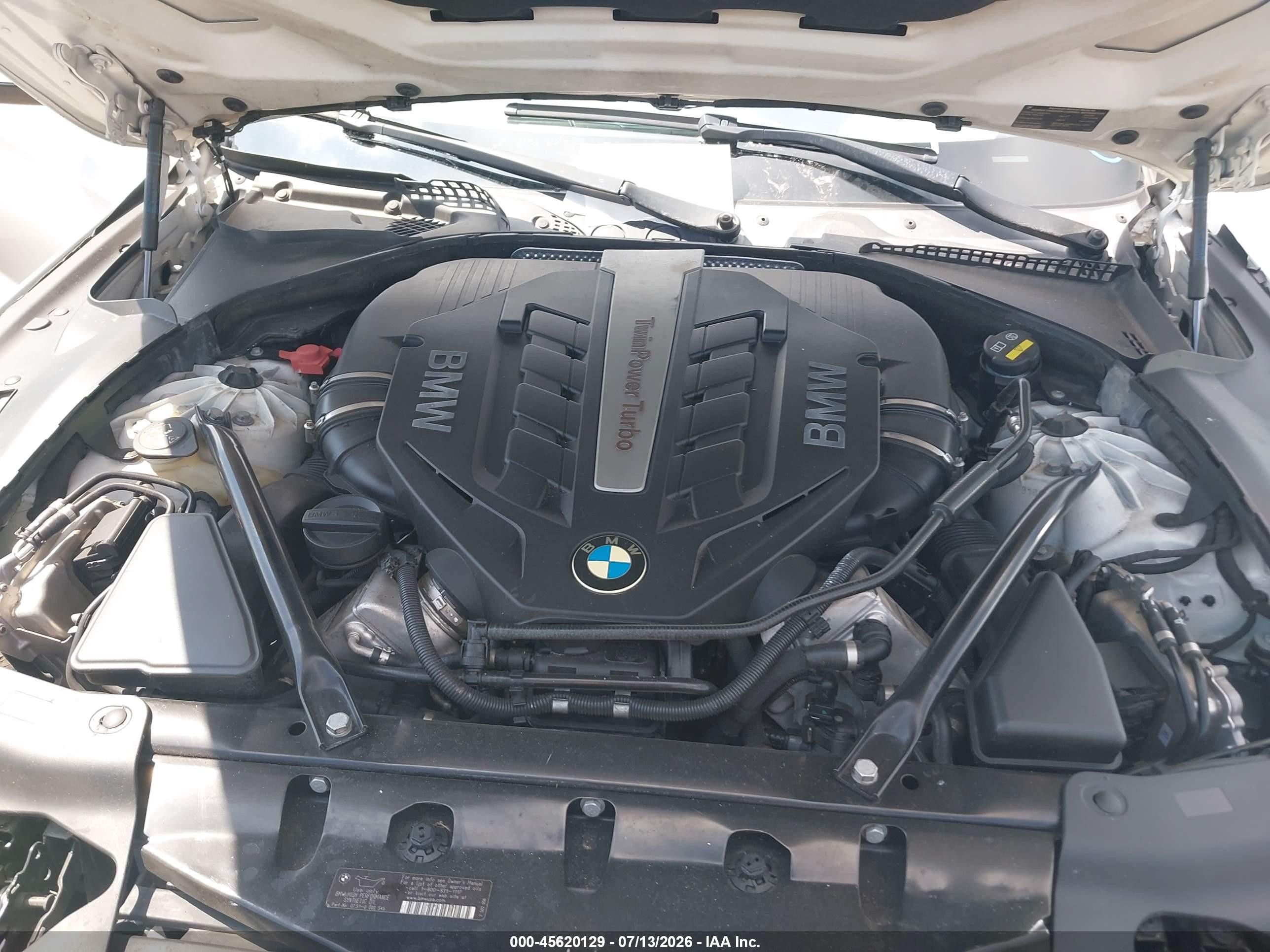 2014 Bmw 650i Gran Coupe   White vin: WBA6B2C5XED129884
