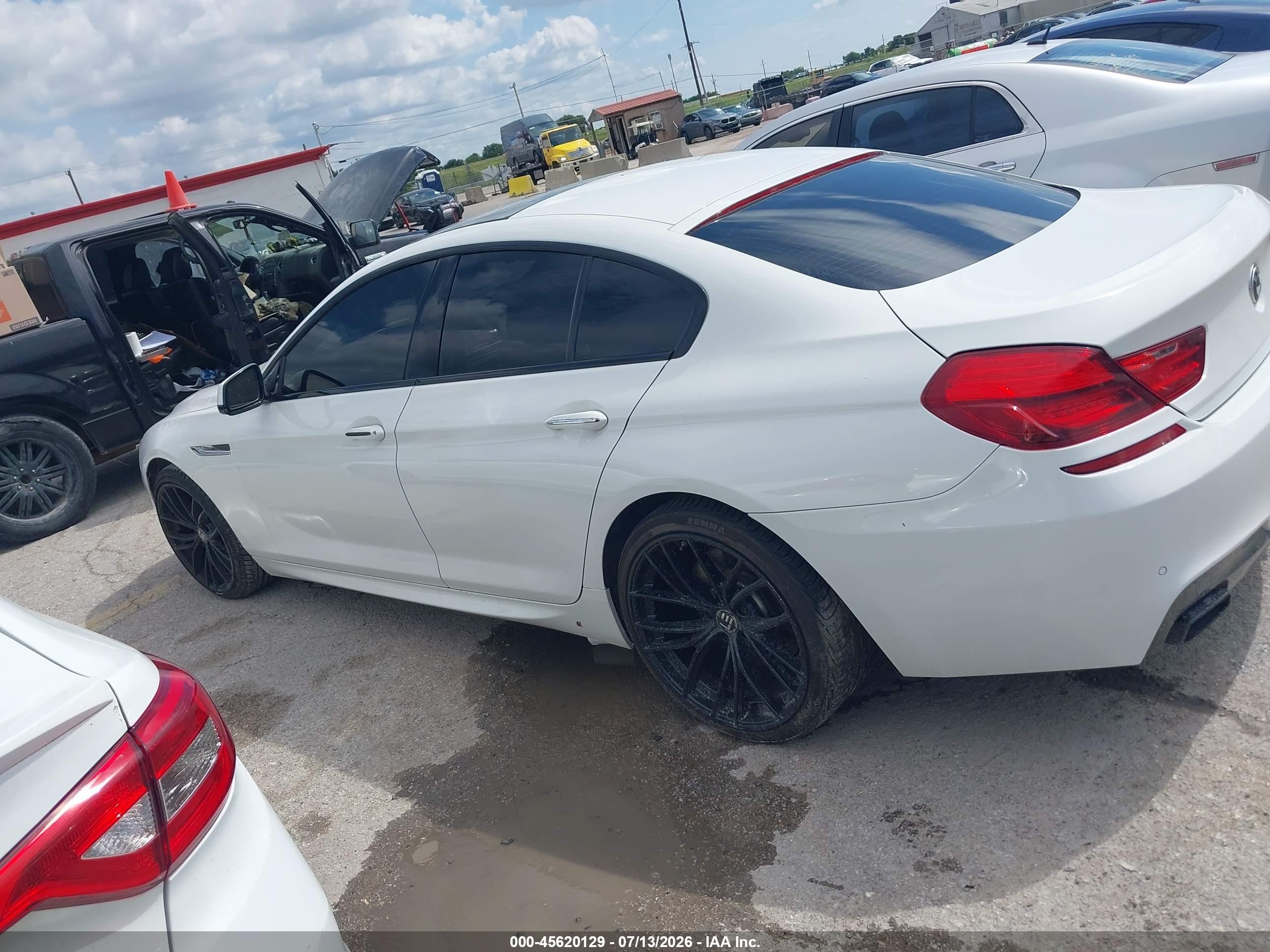 2014 Bmw 650i Gran Coupe   White vin: WBA6B2C5XED129884
