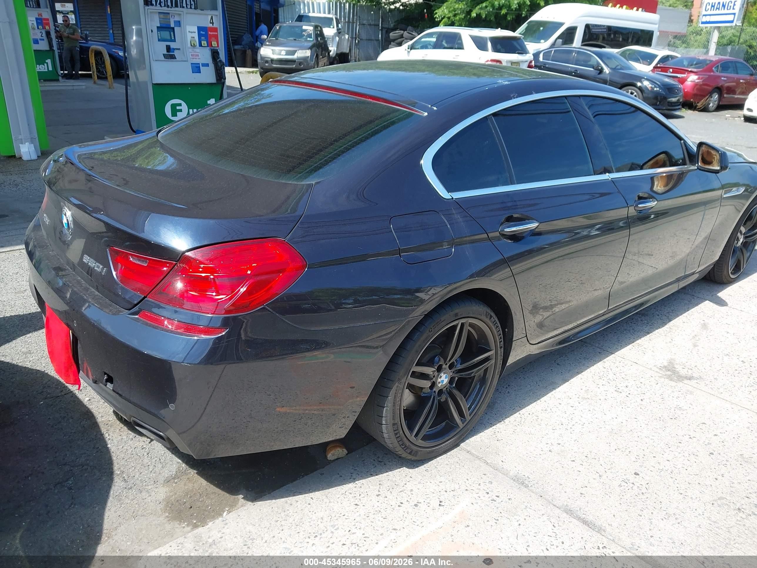 2013 Bmw 650i Gran Coupe Xdrive Black vin: WBA6B4C51DDG67984