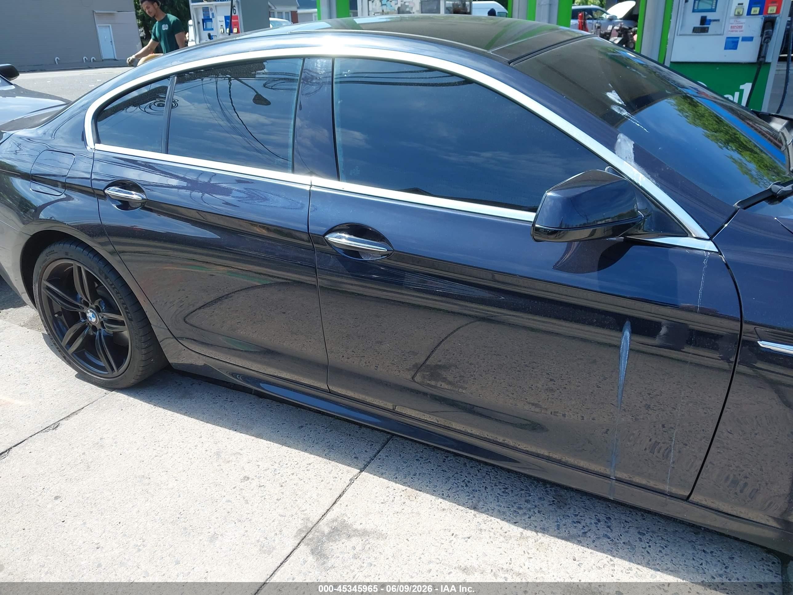 2013 Bmw 650i Gran Coupe Xdrive Black vin: WBA6B4C51DDG67984