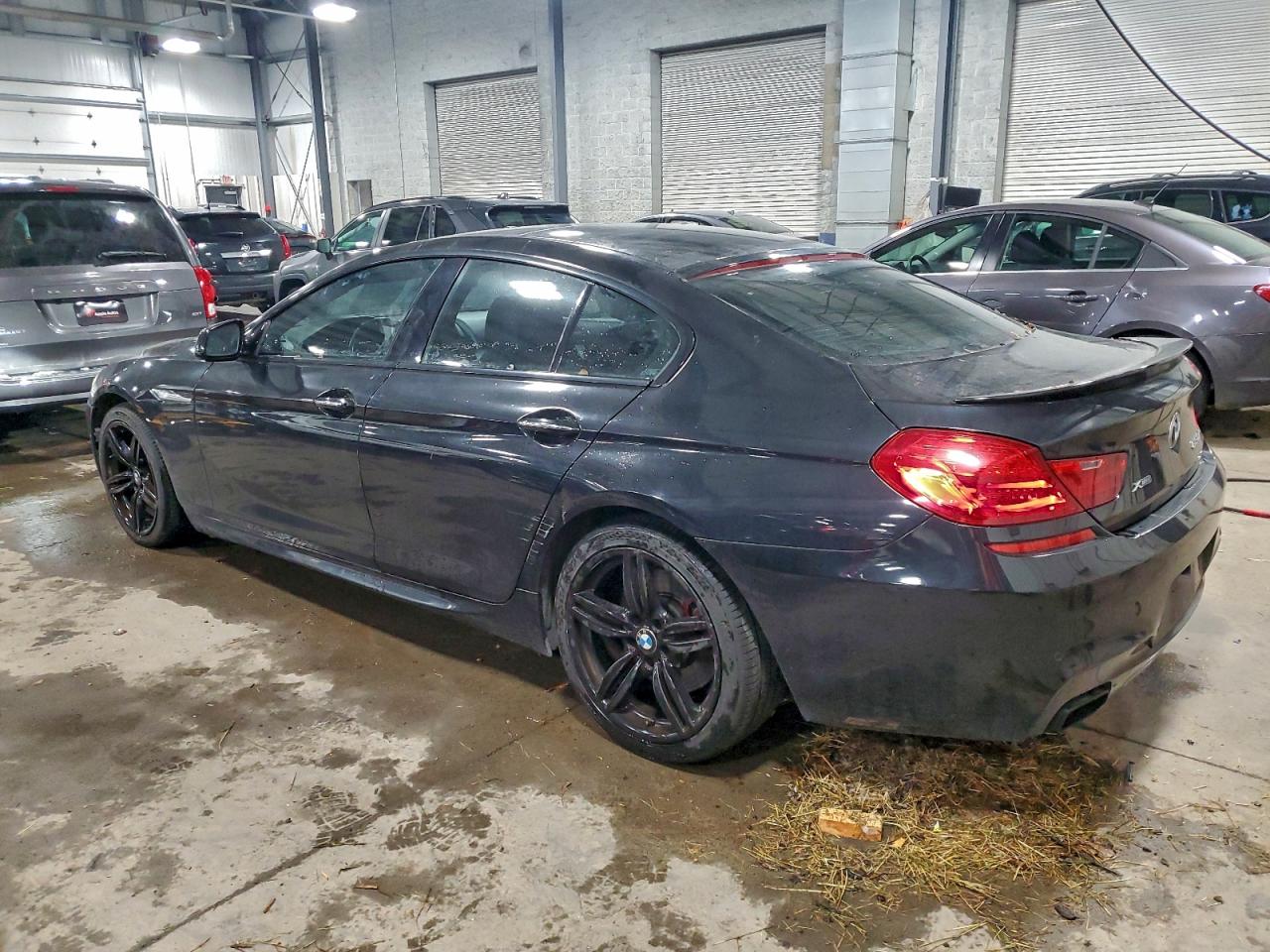 2014 Bmw 650 Xi Gran Coupe Black vin: WBA6B4C51ED371393