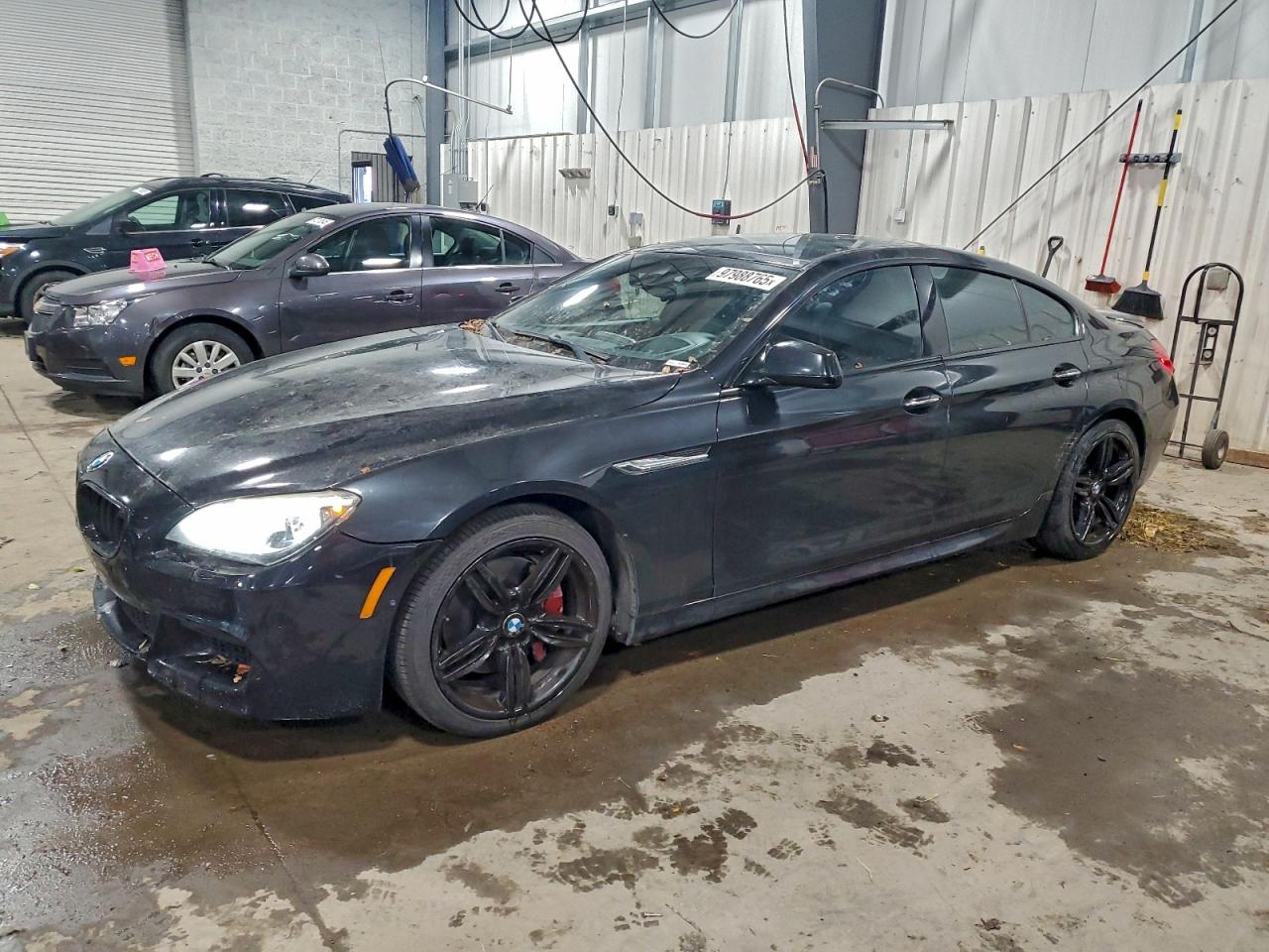 2014 Bmw 650 Xi Gran Coupe Black vin: WBA6B4C51ED371393