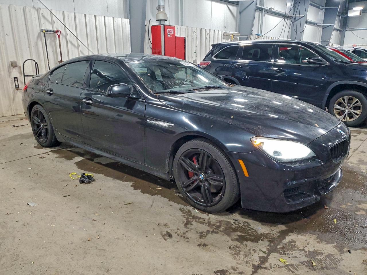 2014 Bmw 650 Xi Gran Coupe Black vin: WBA6B4C51ED371393
