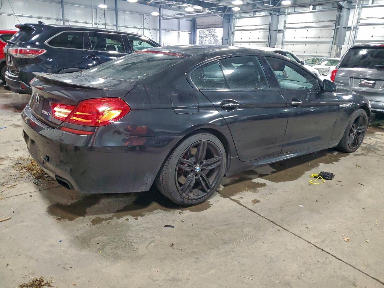 2014 Bmw 650 Xi Gran Coupe Black vin: WBA6B4C51ED371393