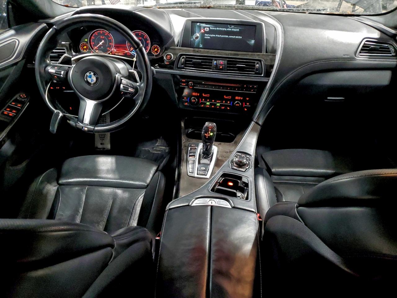 2014 Bmw 650 Xi Gran Coupe Black vin: WBA6B4C51ED371393