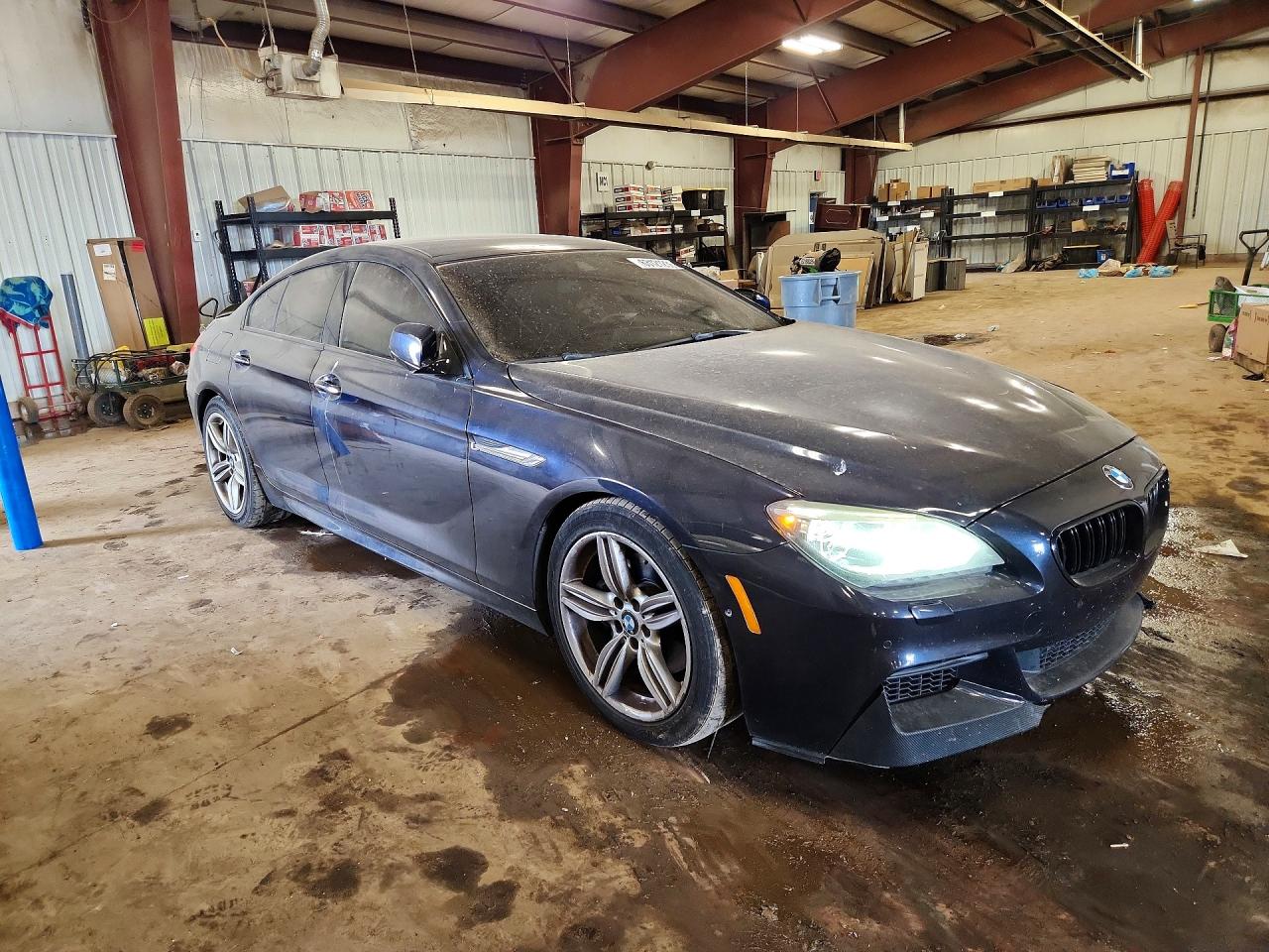 2015 Bmw 650 Black vin: WBA6B4C51FD761234