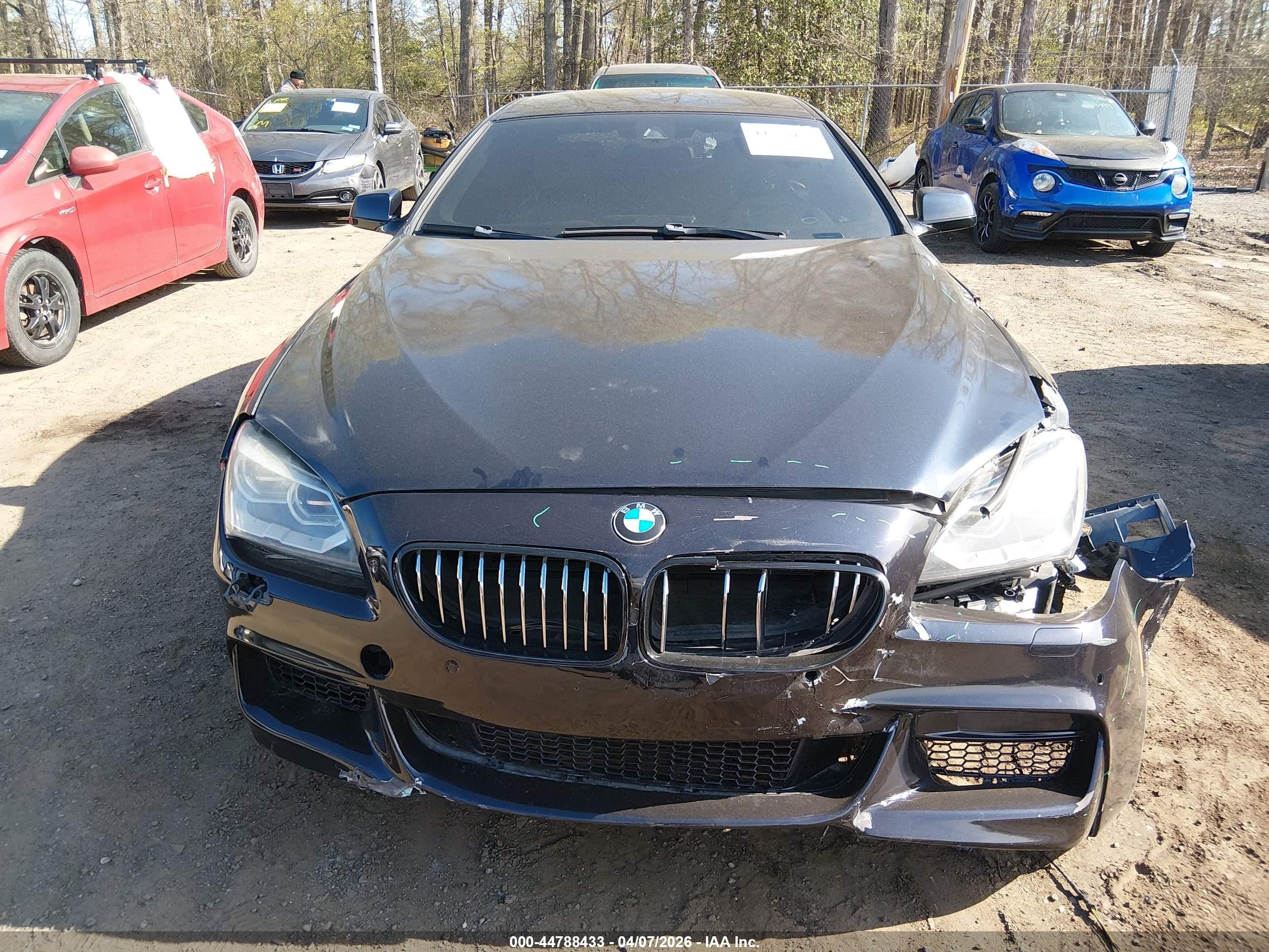 2014 Bmw 650i Gran Coupe Xdrive Black vin: WBA6B4C52ED760396