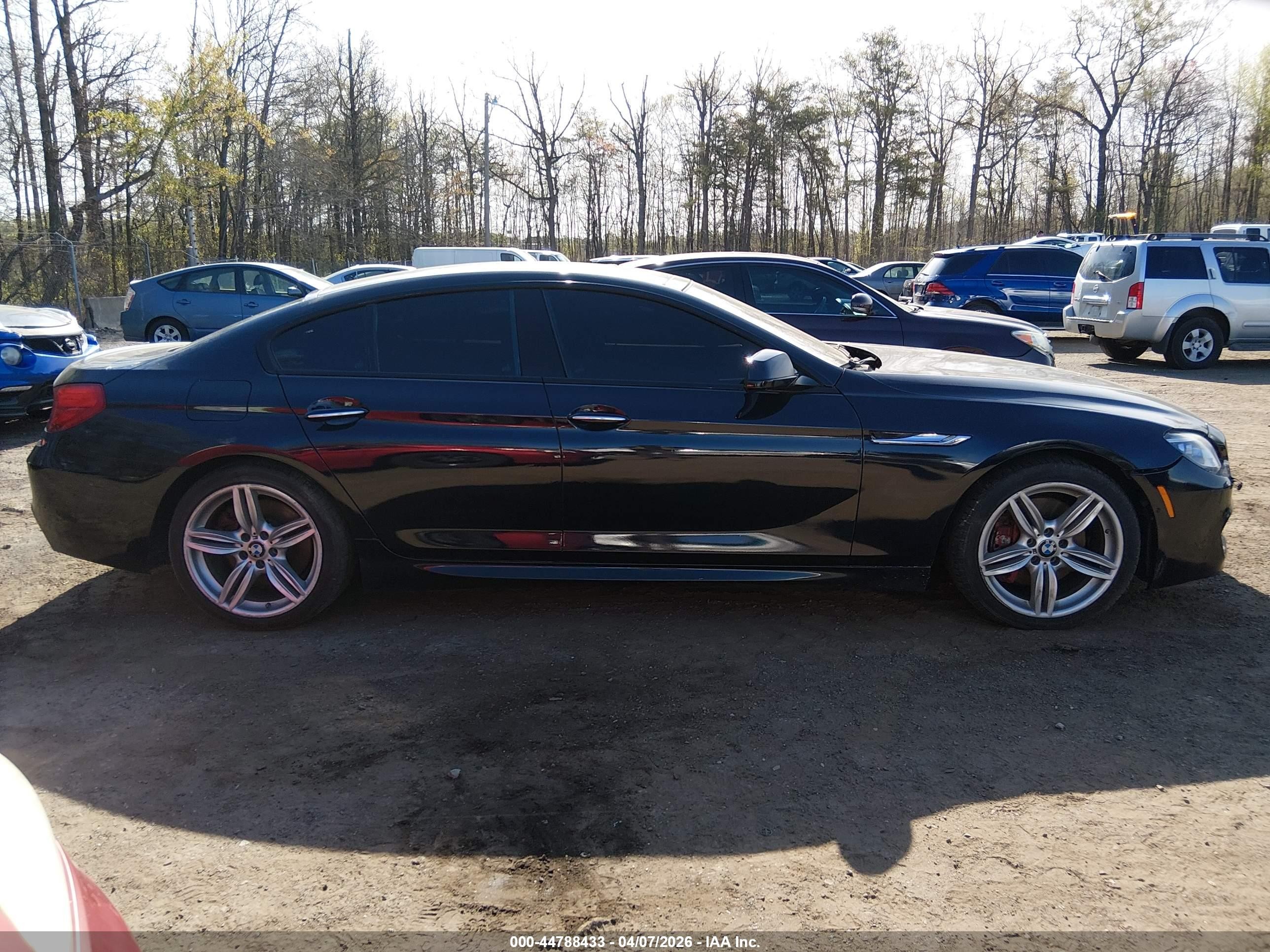 2014 Bmw 650i Gran Coupe Xdrive Black vin: WBA6B4C52ED760396