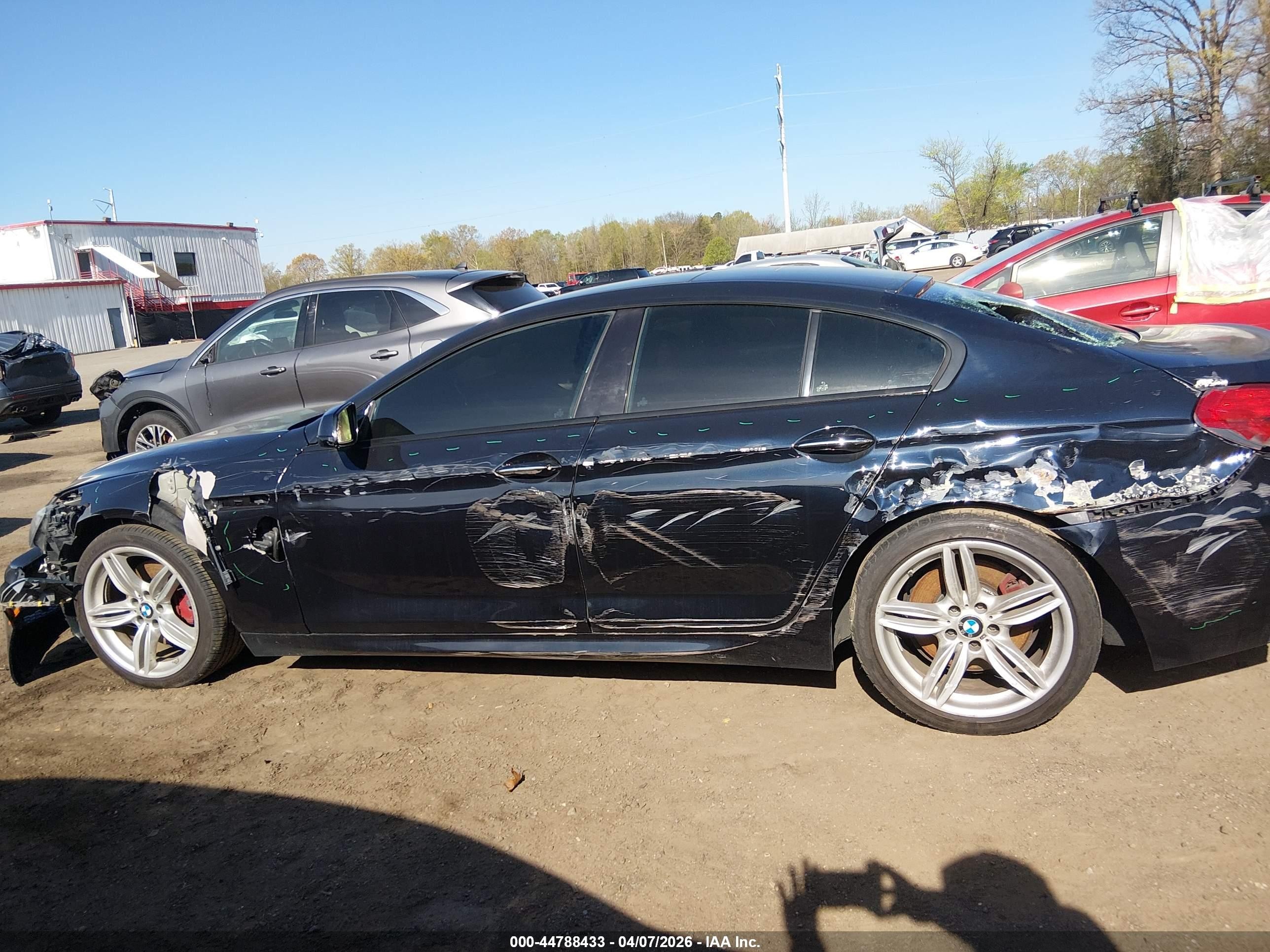 2014 Bmw 650i Gran Coupe Xdrive Black vin: WBA6B4C52ED760396