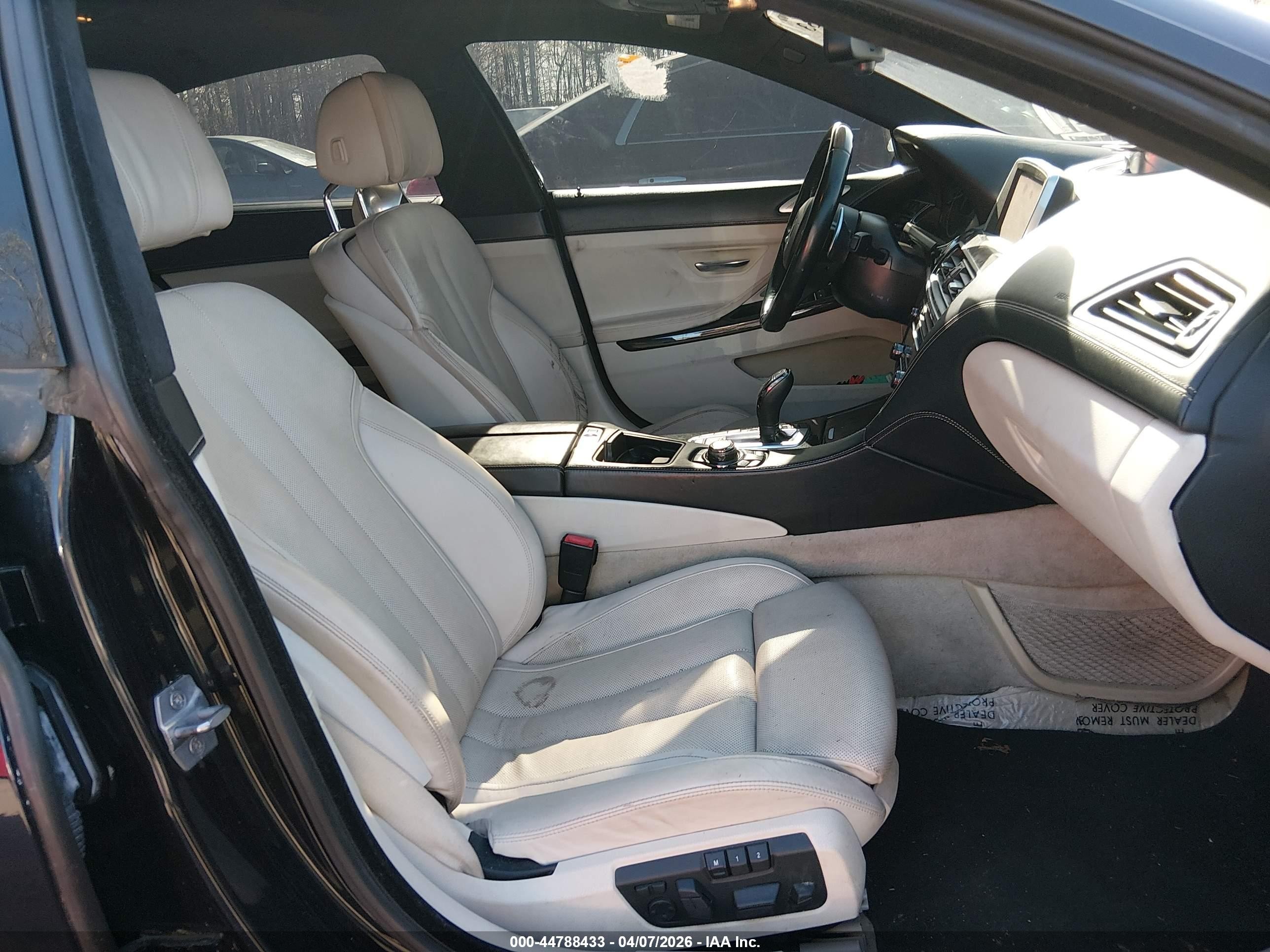2014 Bmw 650i Gran Coupe Xdrive Black vin: WBA6B4C52ED760396