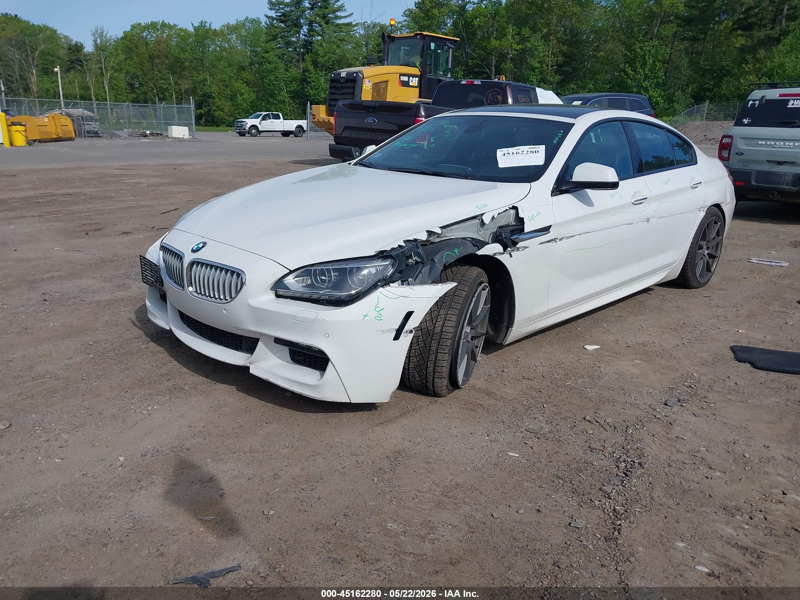 2015 Bmw 650i Gran Coupe Xdrive Белый vin: WBA6B4C52FD761470