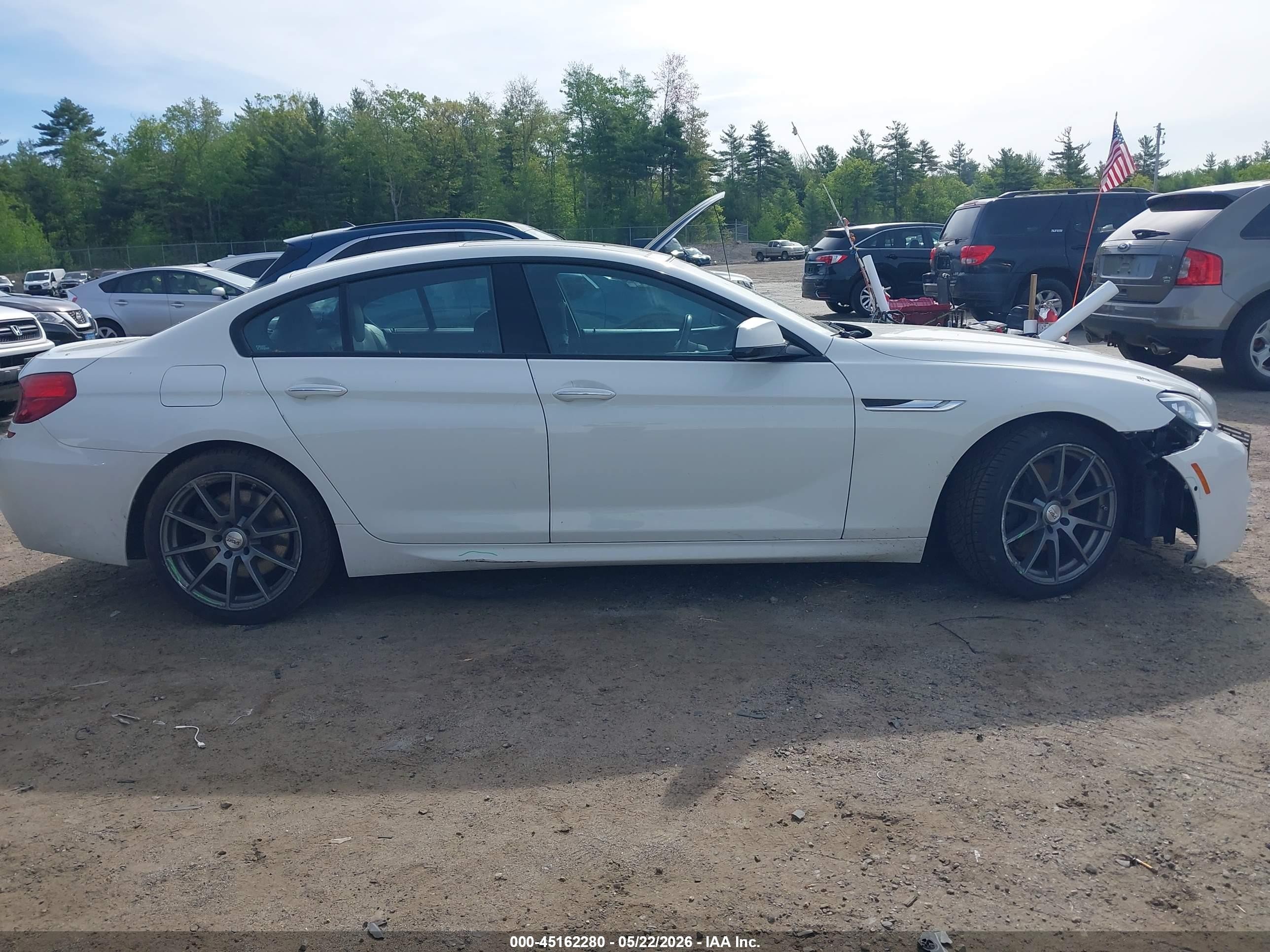 2015 Bmw 650i Gran Coupe Xdrive Белый vin: WBA6B4C52FD761470