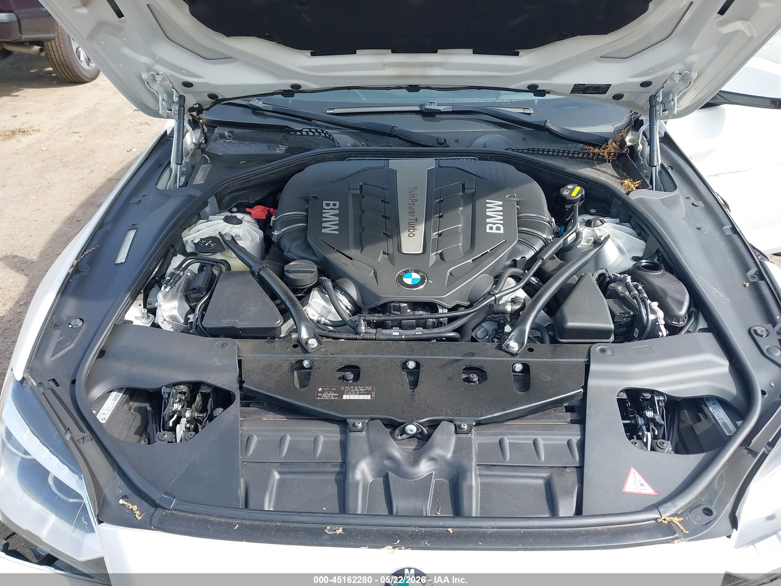 2015 Bmw 650i Gran Coupe Xdrive Белый vin: WBA6B4C52FD761470