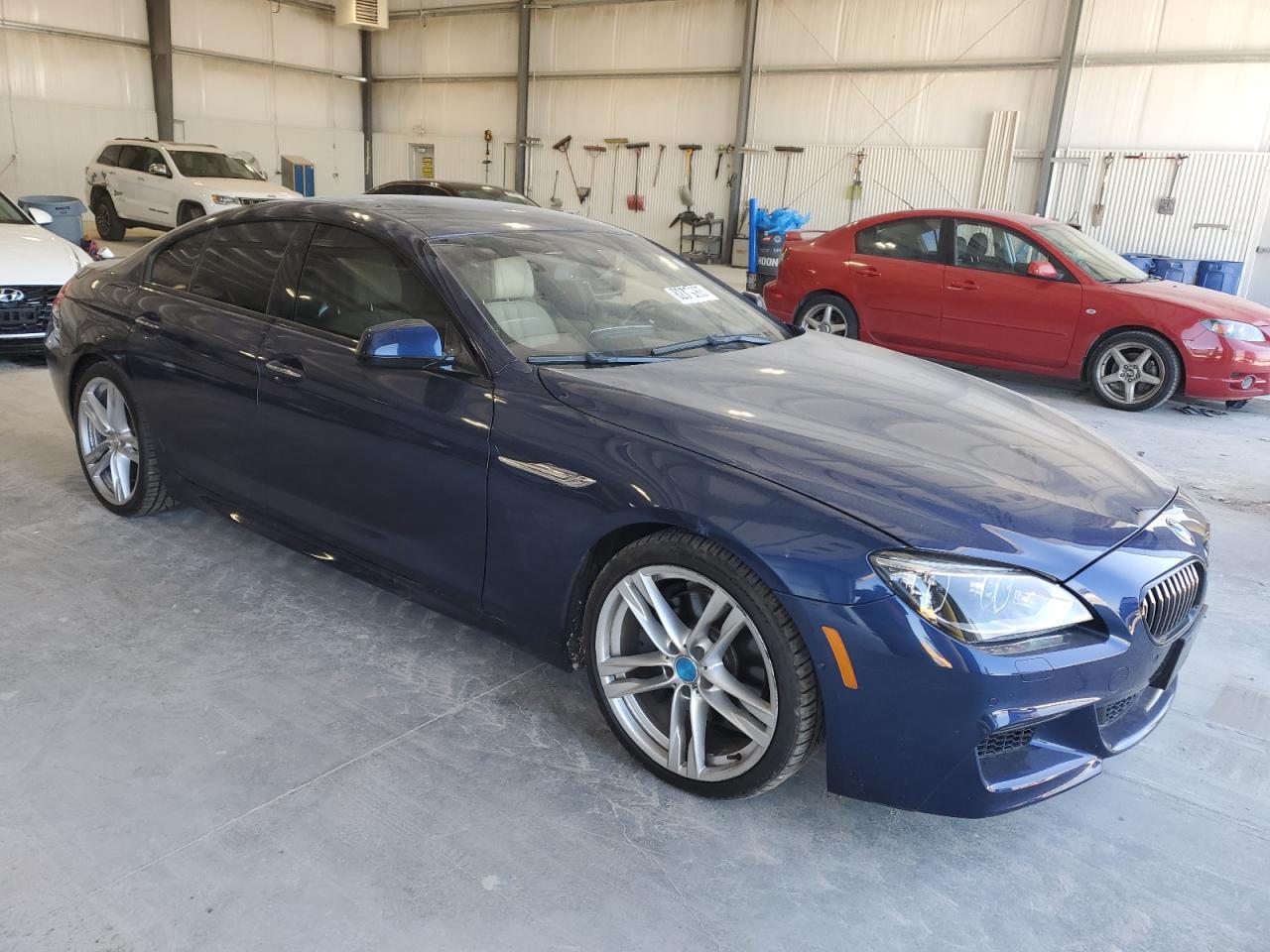 2014 Bmw 650 Xi Gran Coupe Blue vin: WBA6B4C53ED099347