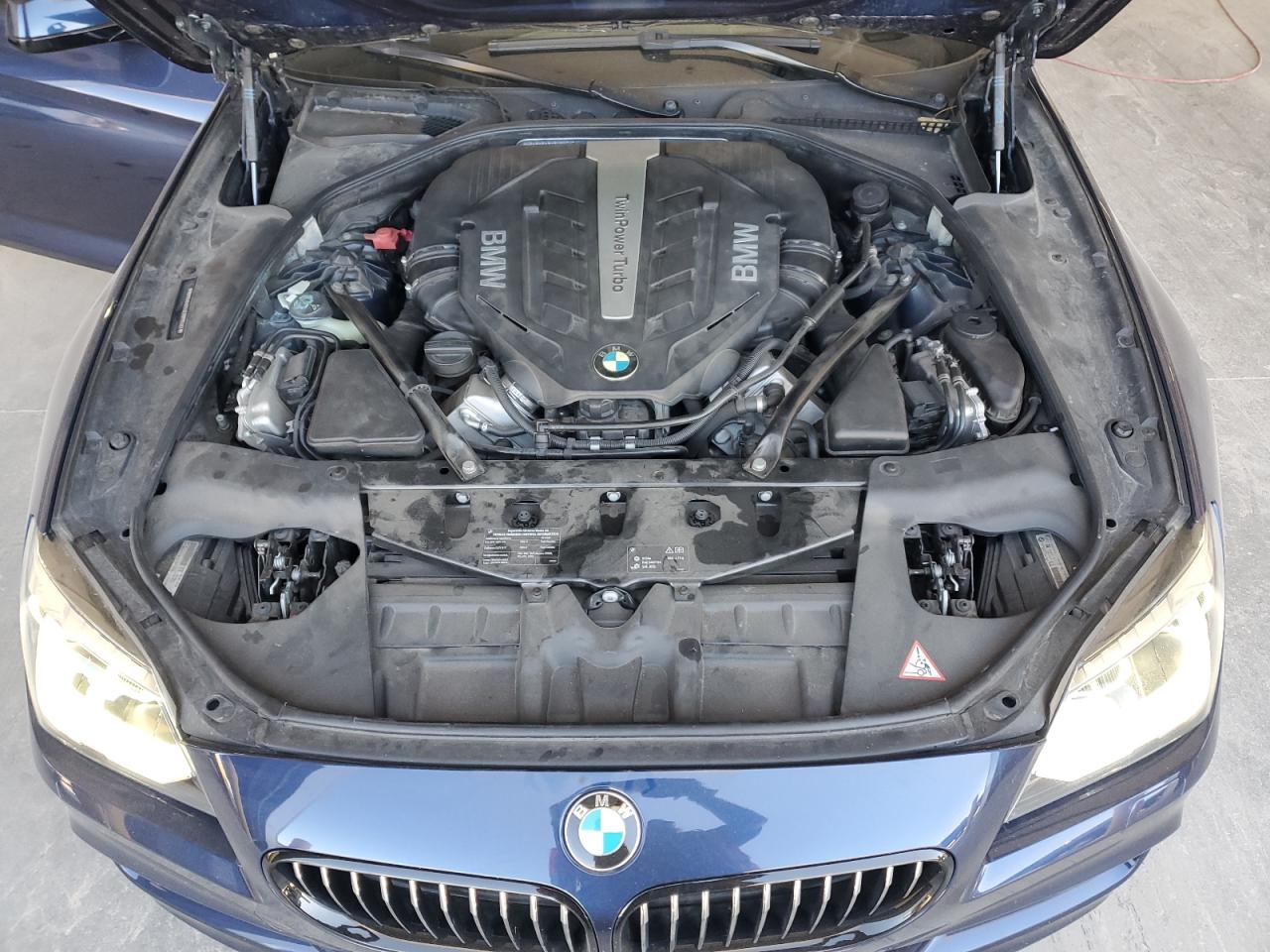 2014 Bmw 650 Xi Gran Coupe Blue vin: WBA6B4C53ED099347
