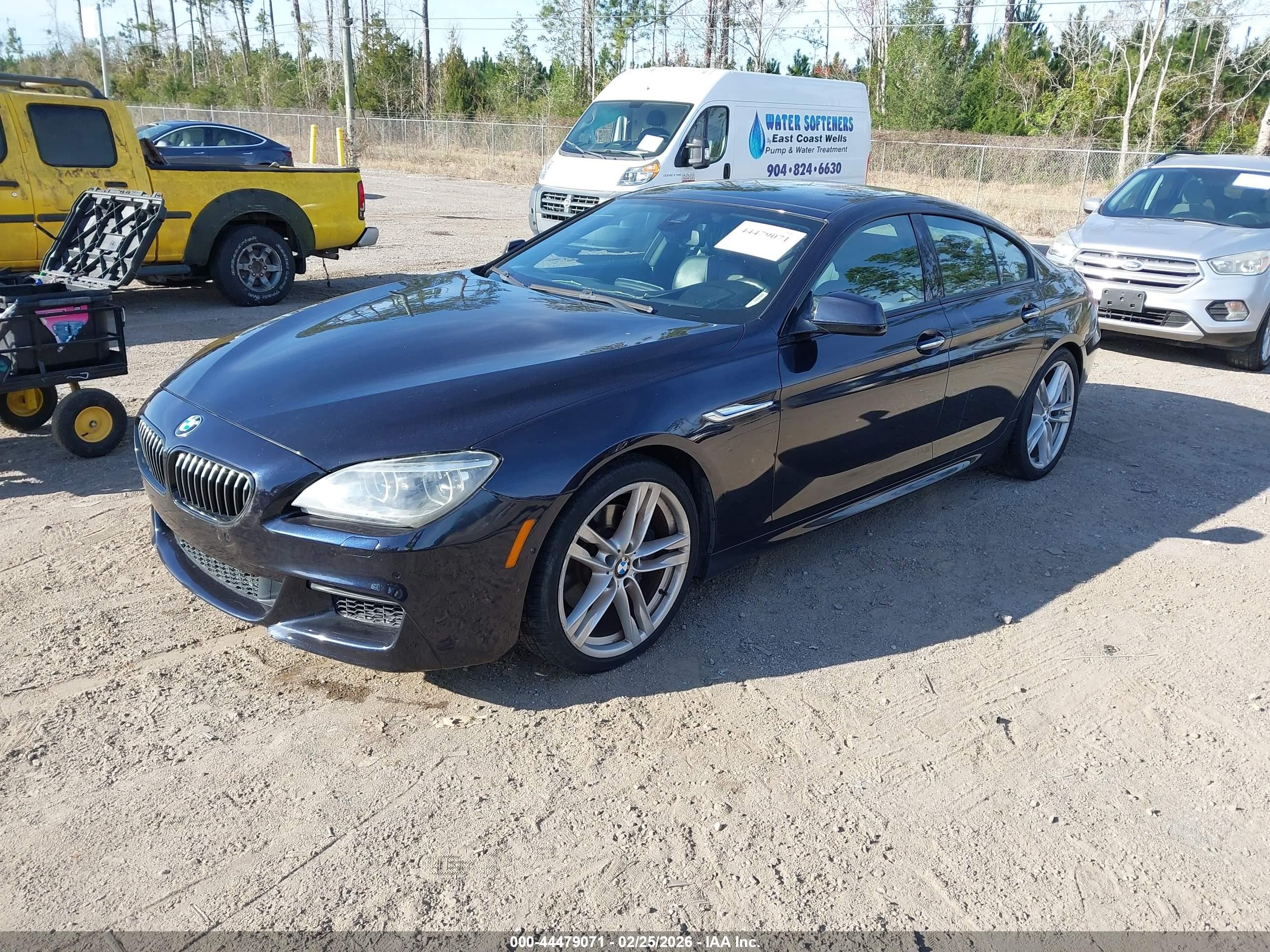2015 Bmw 650i Gran Coupe Xdrive Blue vin: WBA6B4C53FD761333