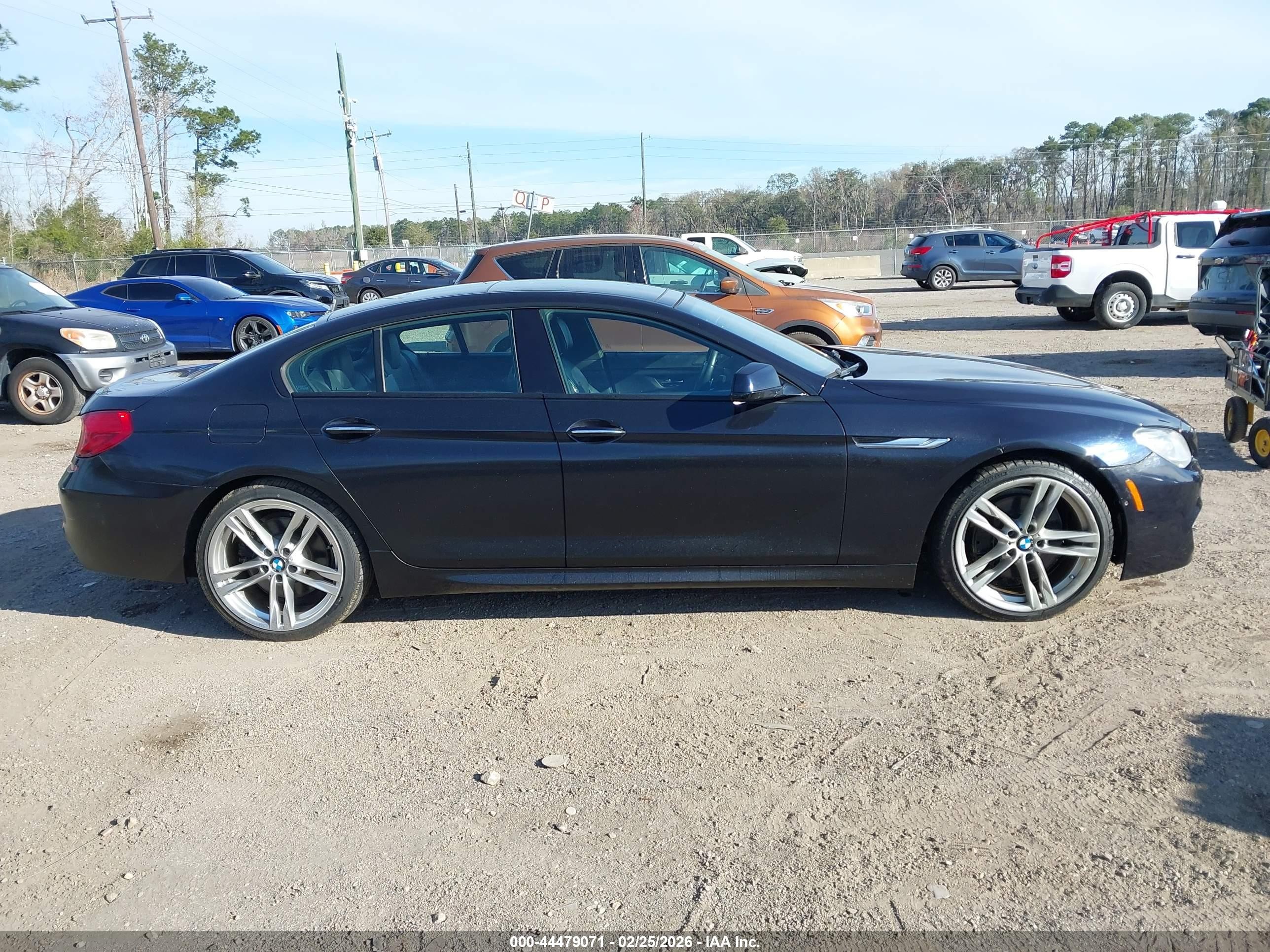2015 Bmw 650i Gran Coupe Xdrive Blue vin: WBA6B4C53FD761333
