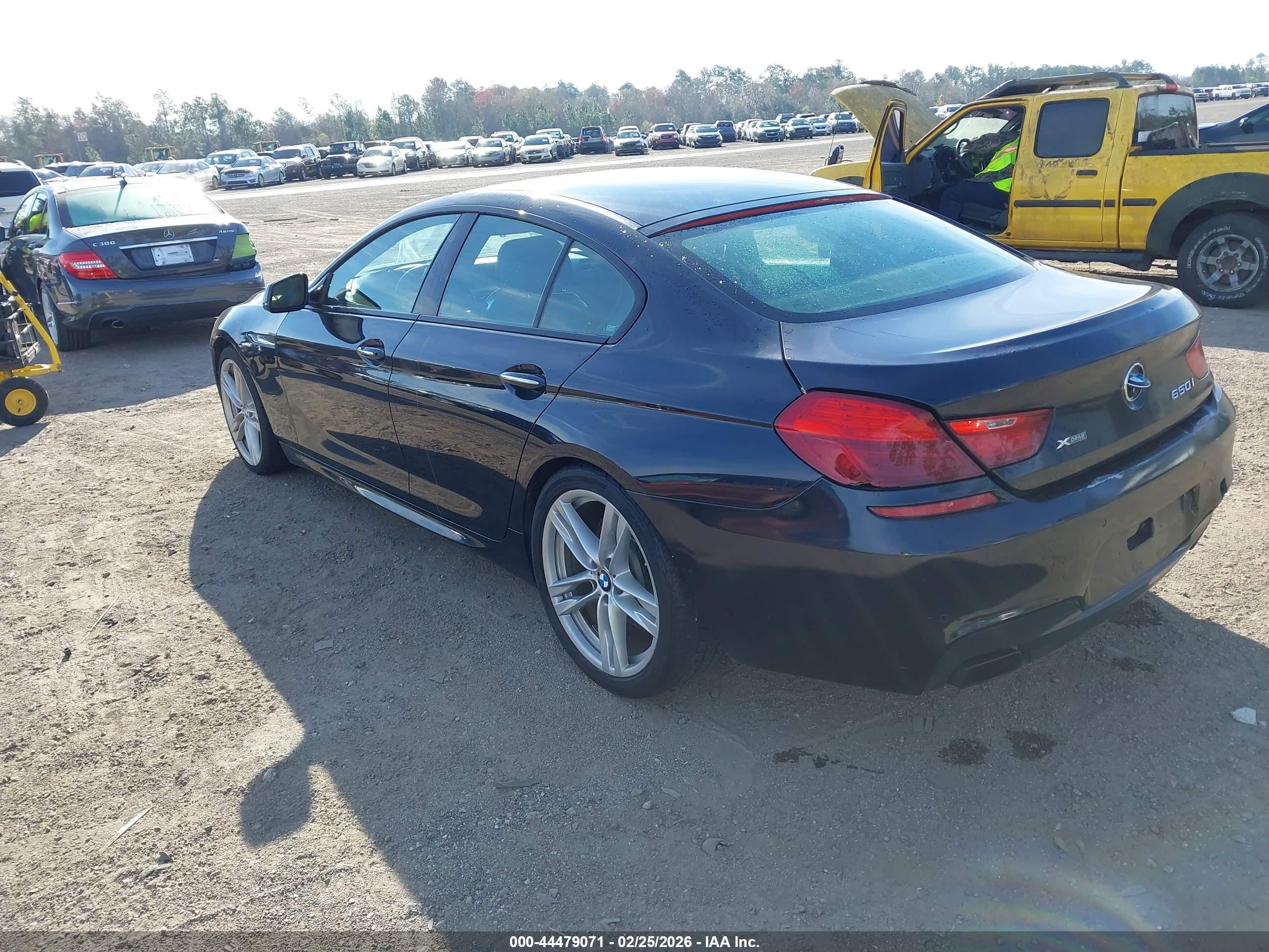 2015 Bmw 650i Gran Coupe Xdrive Blue vin: WBA6B4C53FD761333