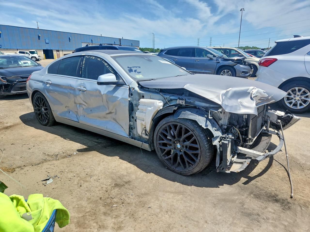 2013 Bmw 650 Xi Silver vin: WBA6B4C54DD098240