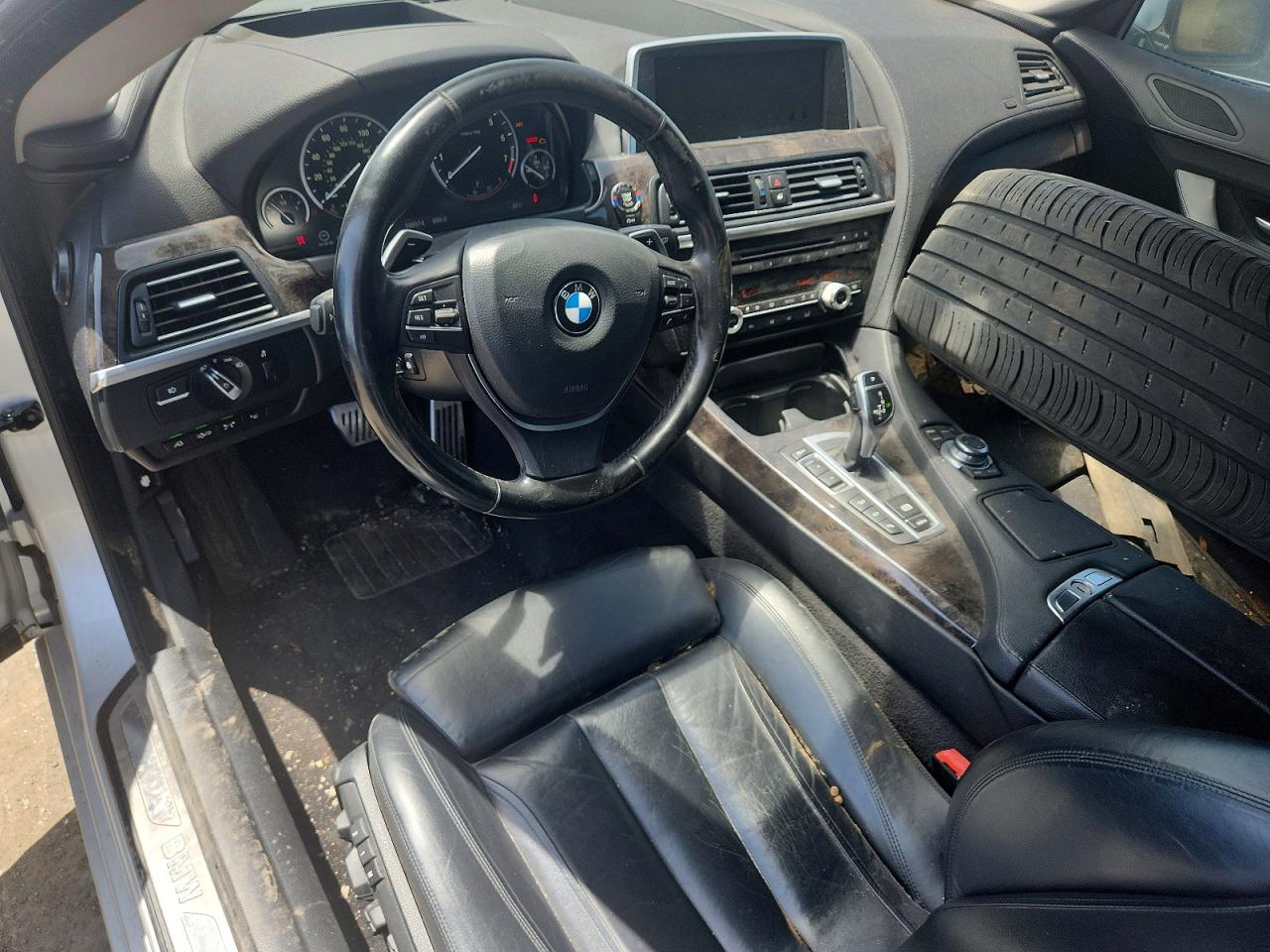 2013 Bmw 650 Xi Silver vin: WBA6B4C54DD098240
