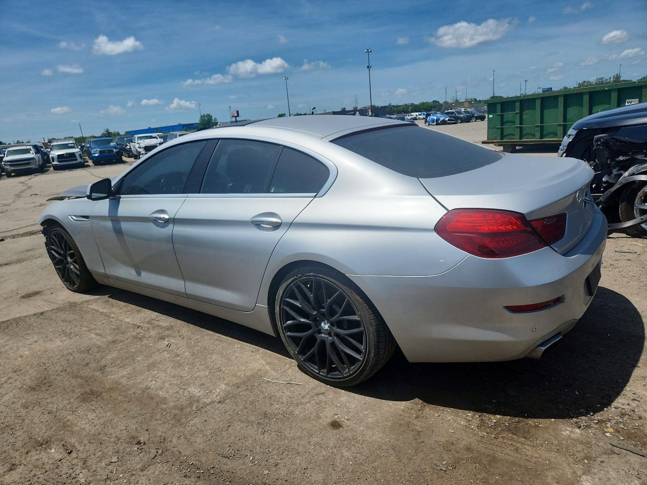 2013 Bmw 650 Xi Silver vin: WBA6B4C54DD098240