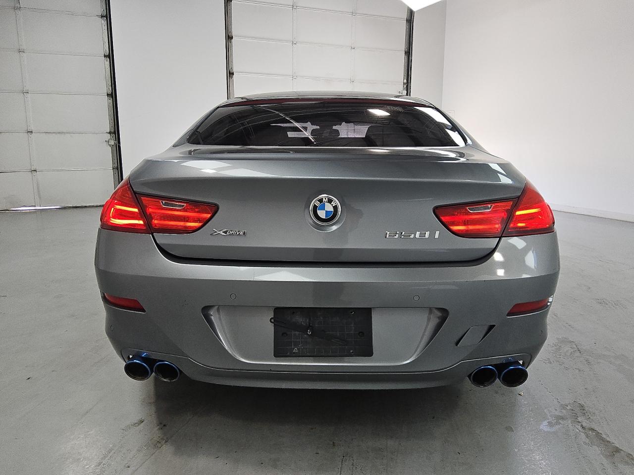 2014 Bmw 650 Xi Gran Coupe Gray vin: WBA6B4C55ED099091 Damage: Exhaust, Aftermarket, Acceptable