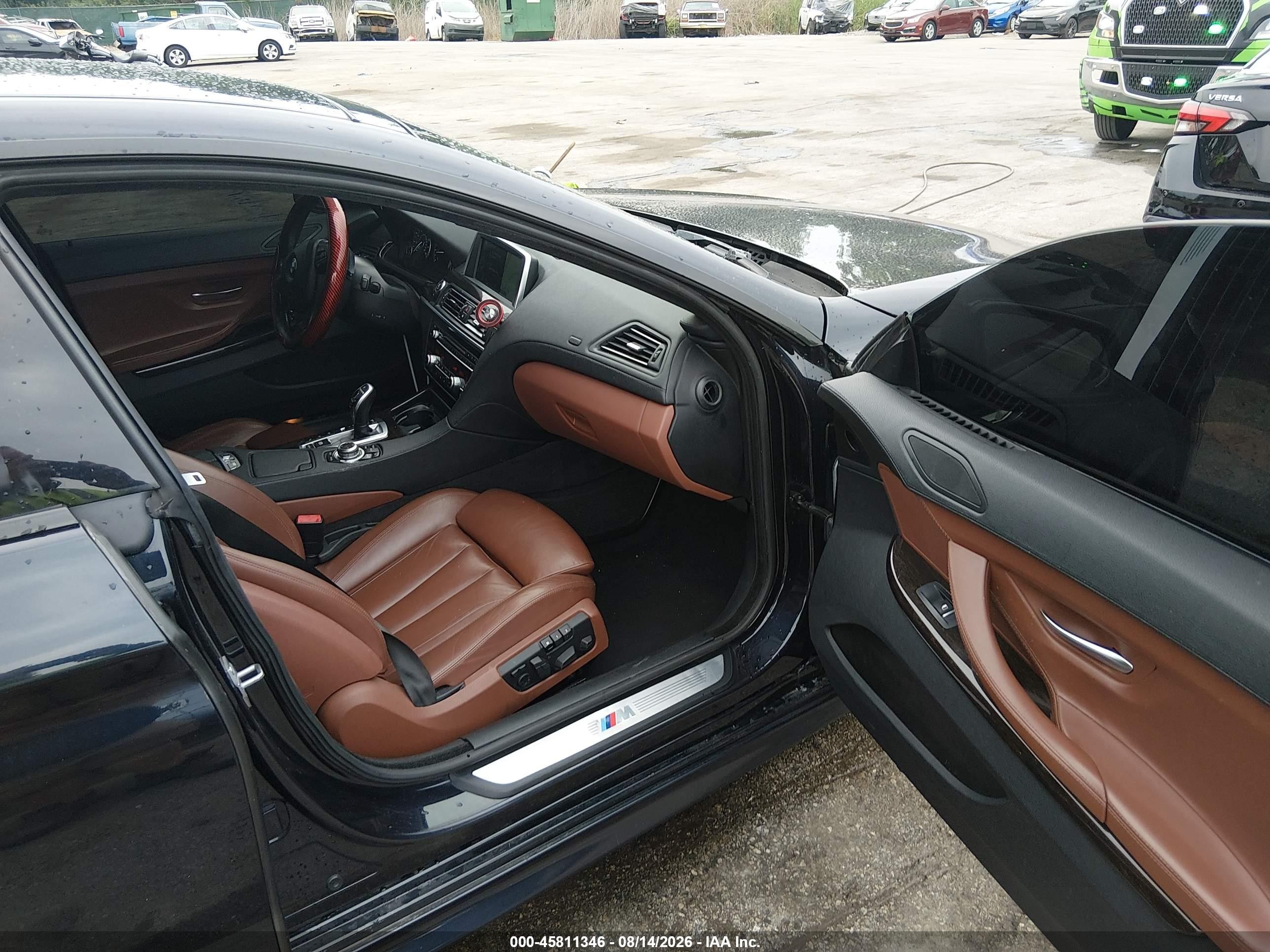 2014 Bmw 650i Gran Coupe Xdrive Black vin: WBA6B4C55ED099138