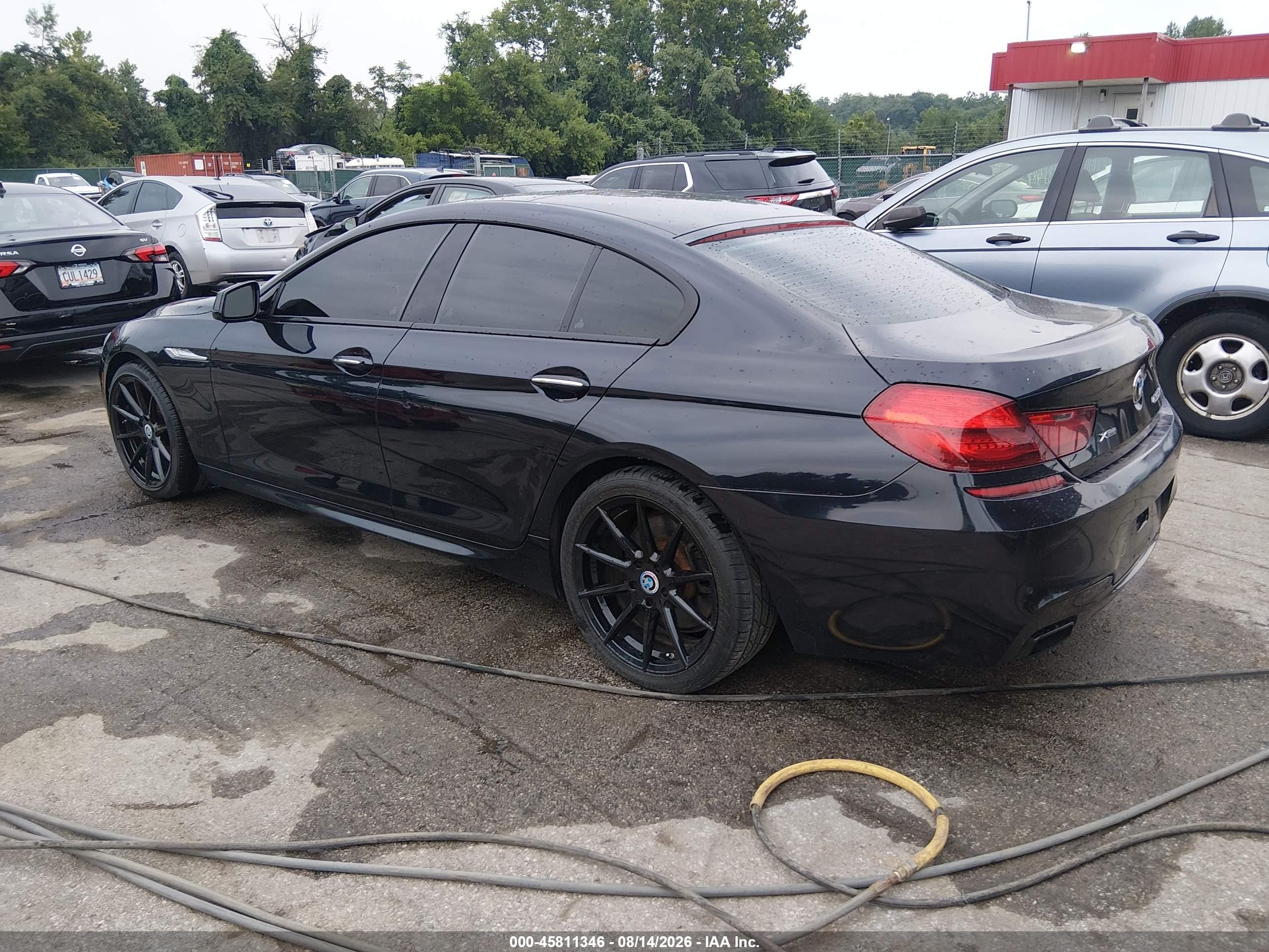 2014 Bmw 650i Gran Coupe Xdrive Black vin: WBA6B4C55ED099138