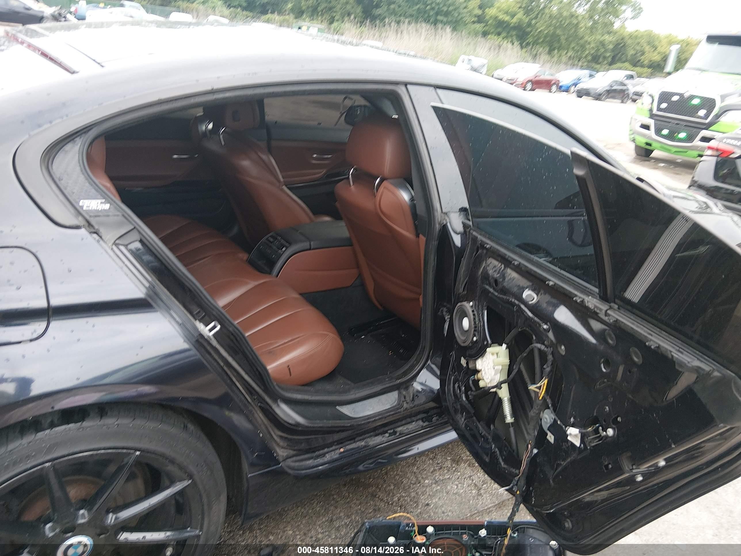 2014 Bmw 650i Gran Coupe Xdrive Black vin: WBA6B4C55ED099138