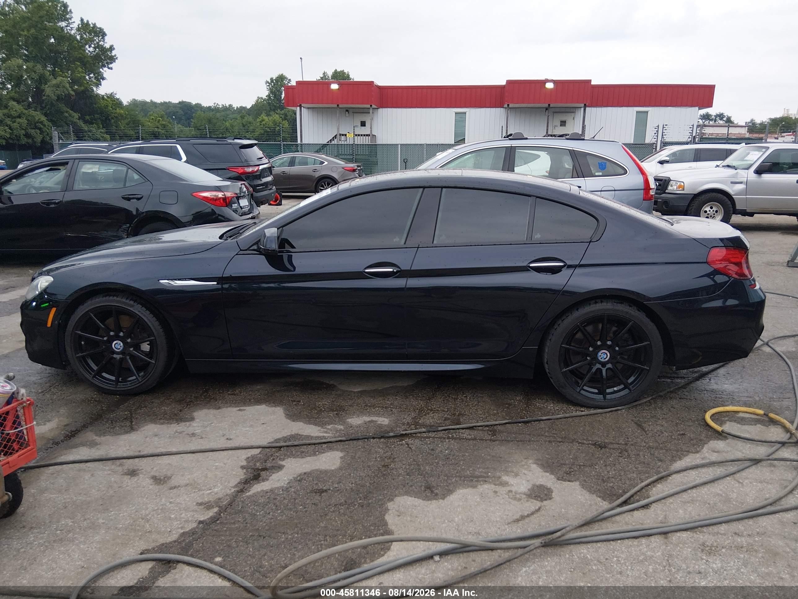 2014 Bmw 650i Gran Coupe Xdrive Black vin: WBA6B4C55ED099138