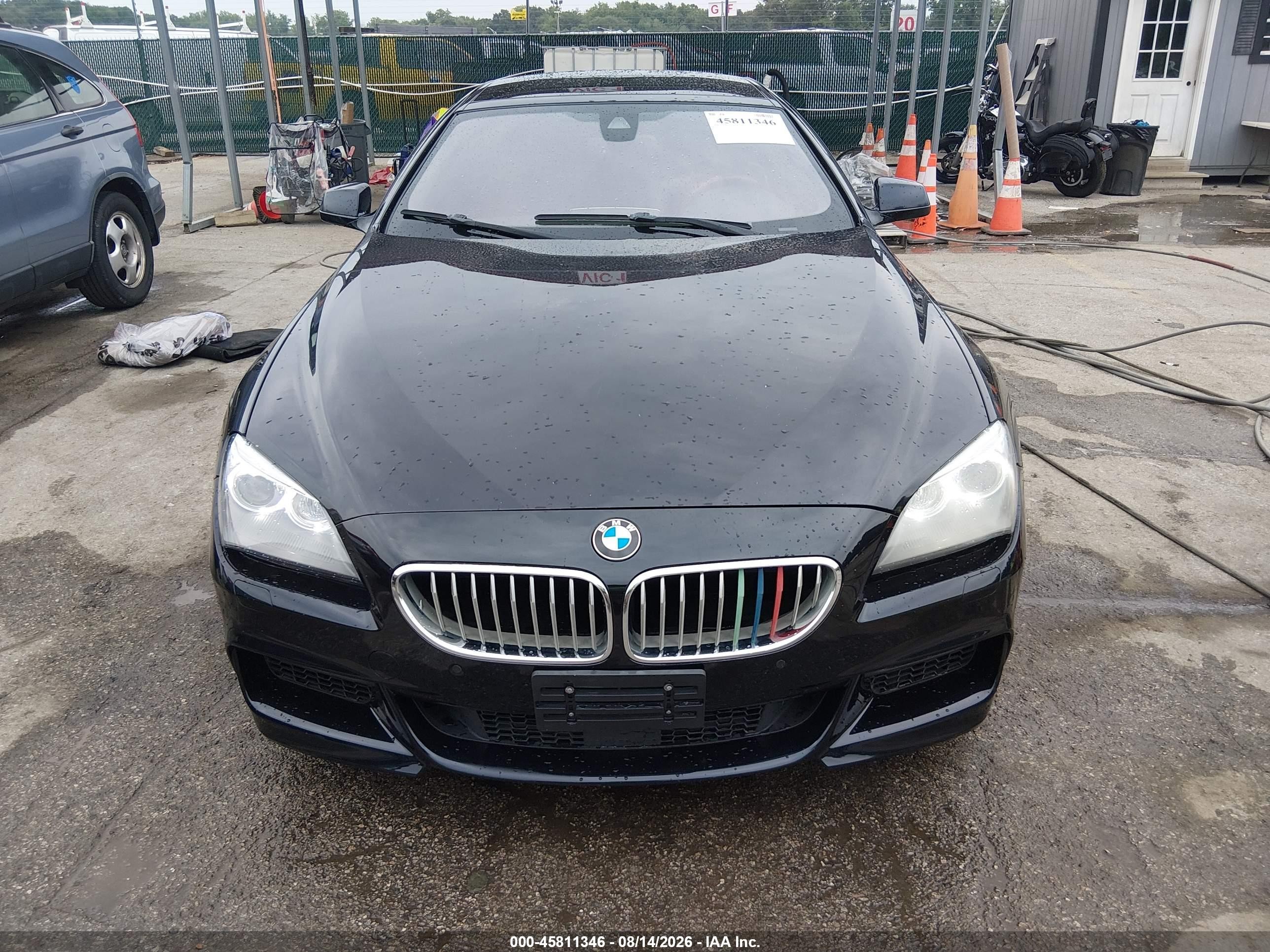2014 Bmw 650i Gran Coupe Xdrive Black vin: WBA6B4C55ED099138