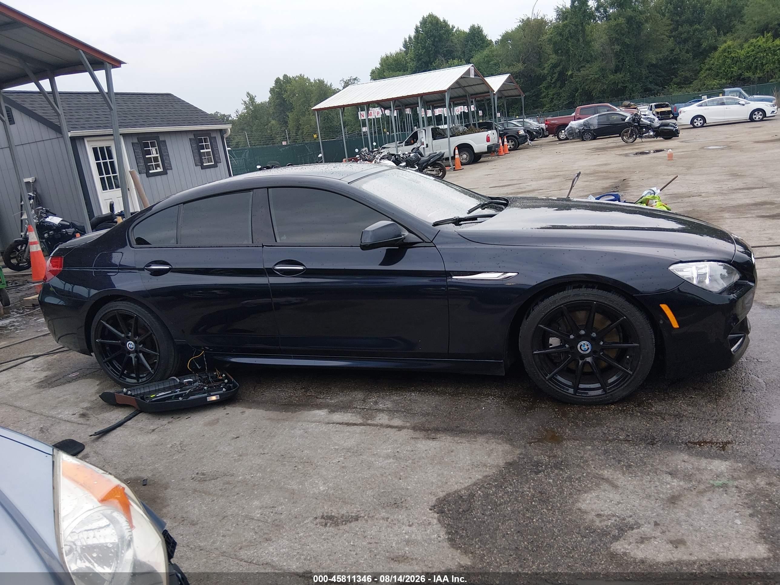 2014 Bmw 650i Gran Coupe Xdrive Black vin: WBA6B4C55ED099138